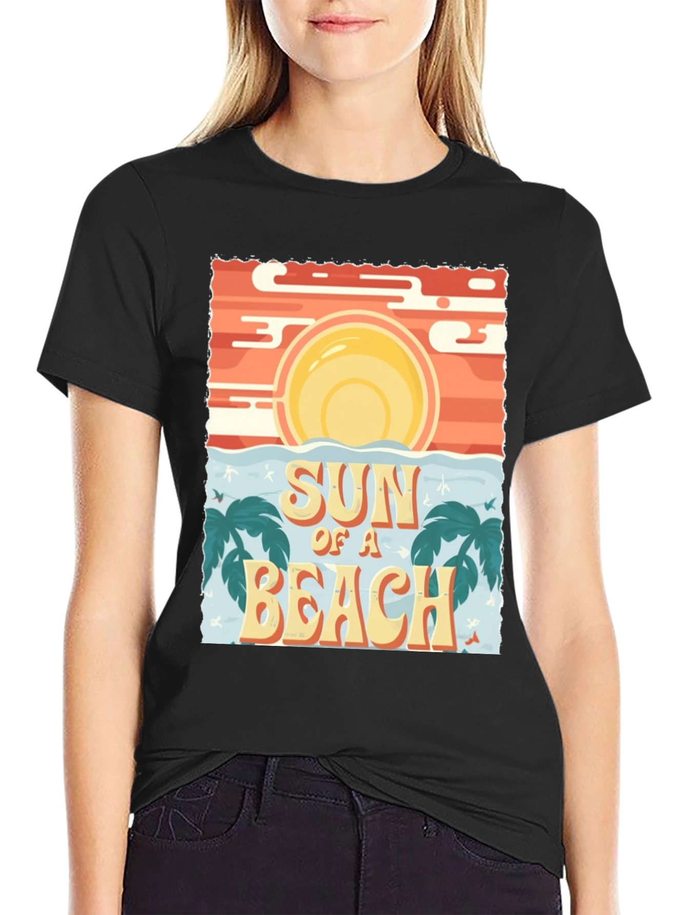 Black Sun of a Beach Graphic Tee view 2