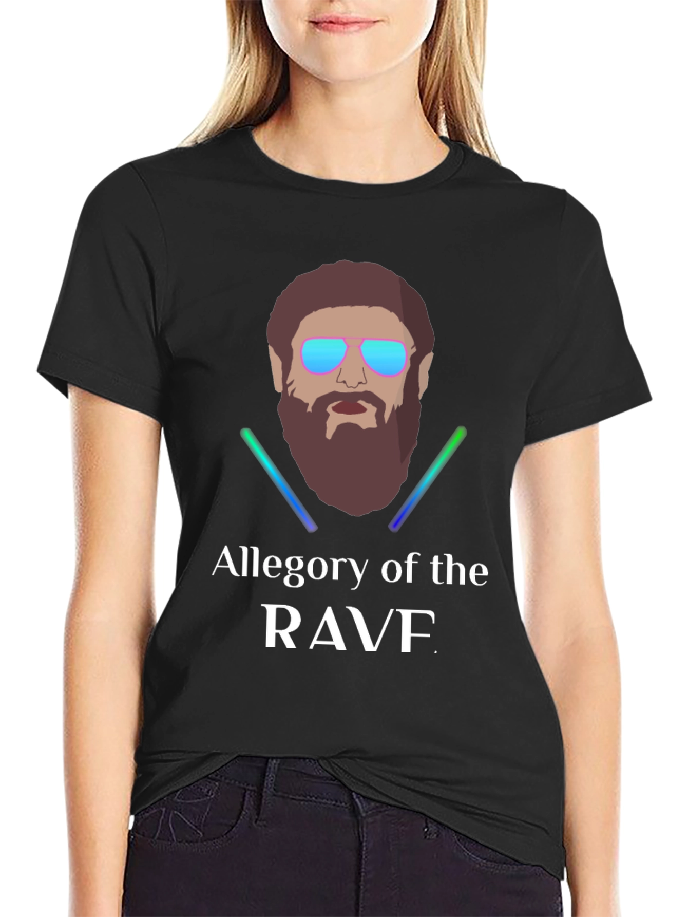 Black Allegory of the RAVF Graphic Tee view 2