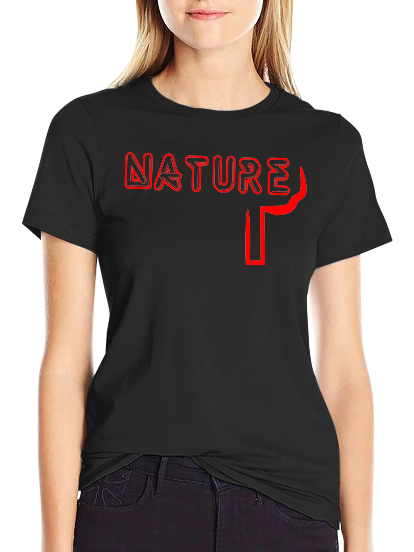 Black Nature T-Shirt - Black view 2