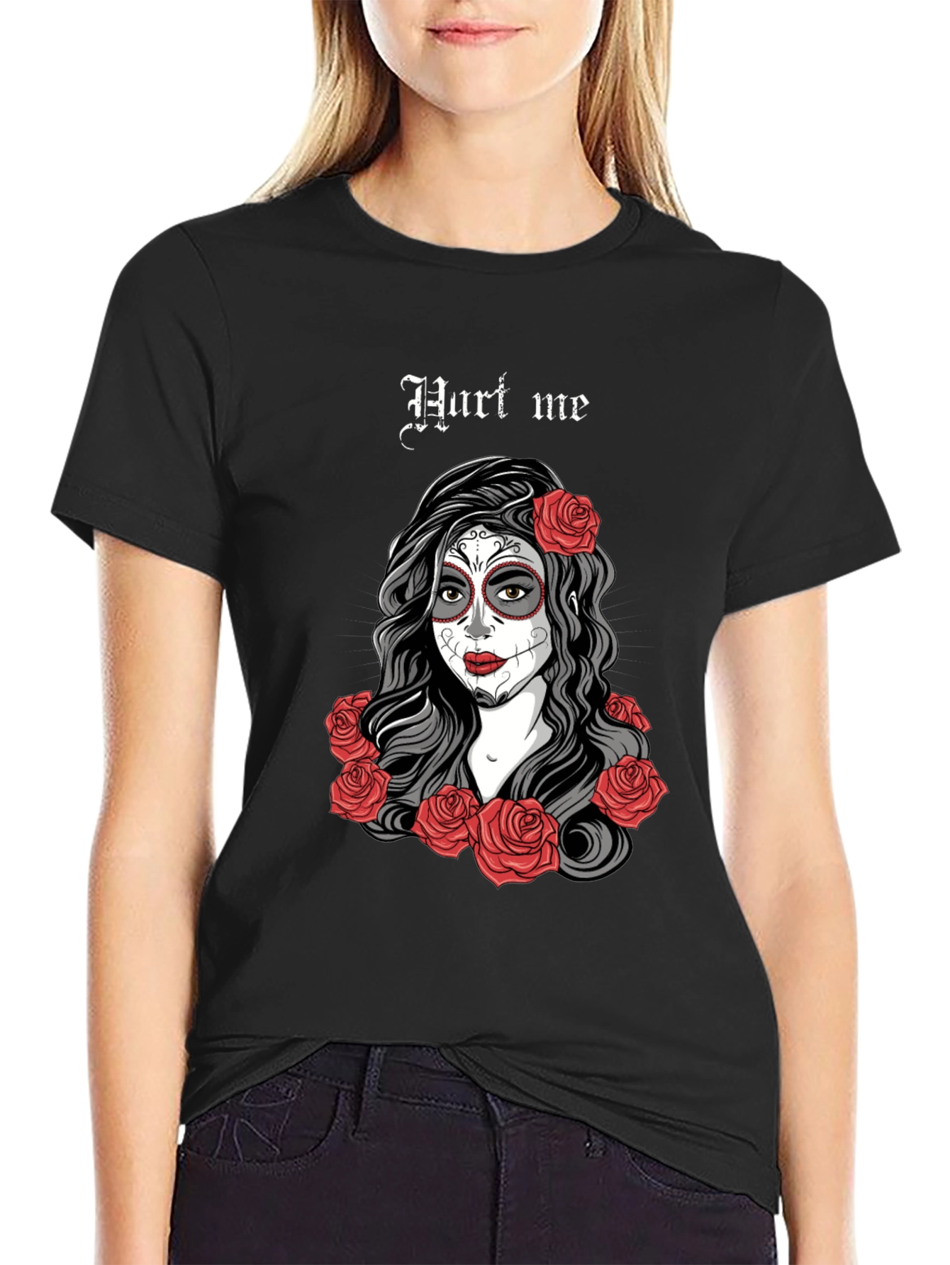 Day of the Dead T-Shirt - Sugar Skull Woman - 2