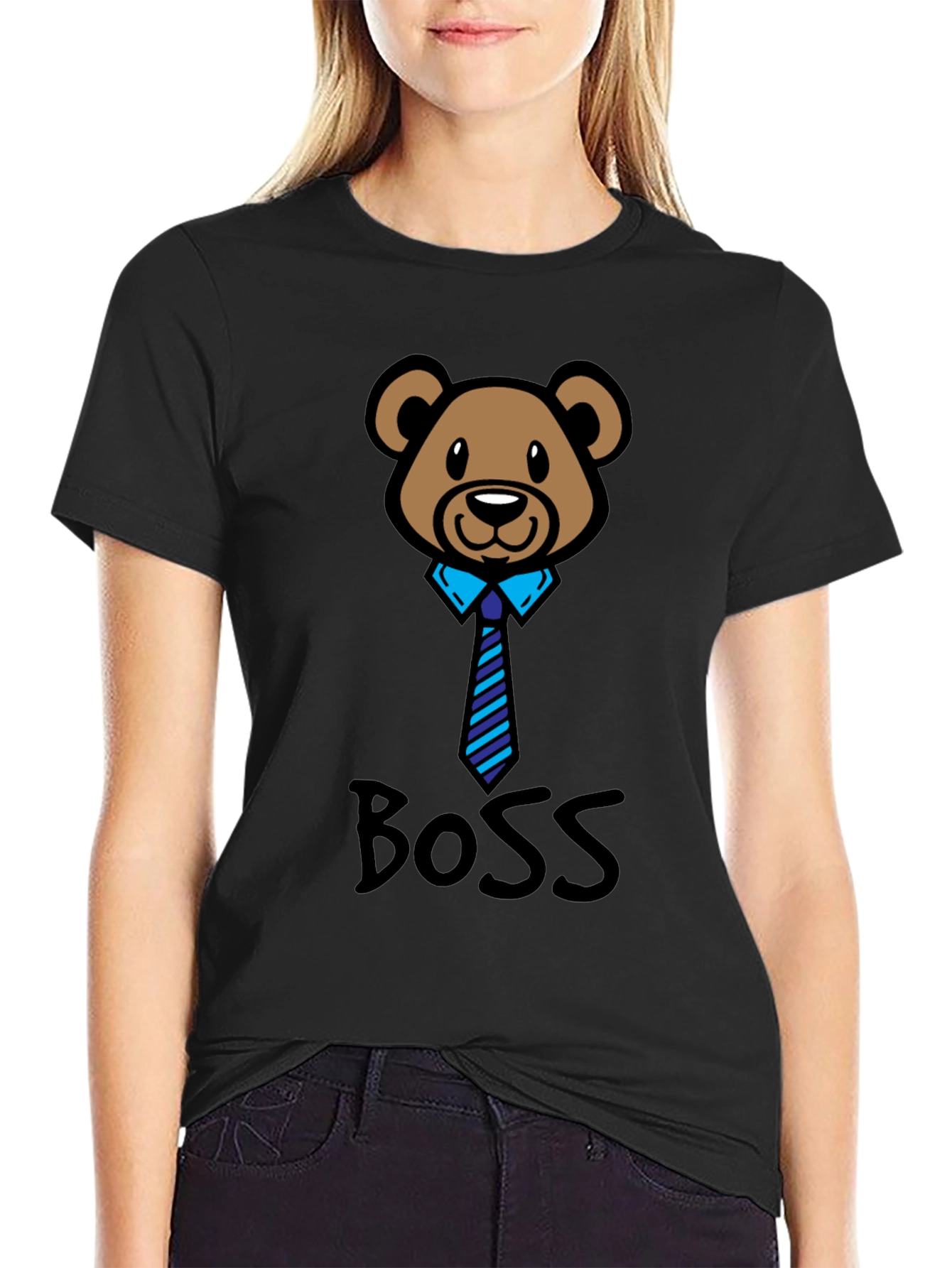 Black Boss Bear T-Shirt view 2