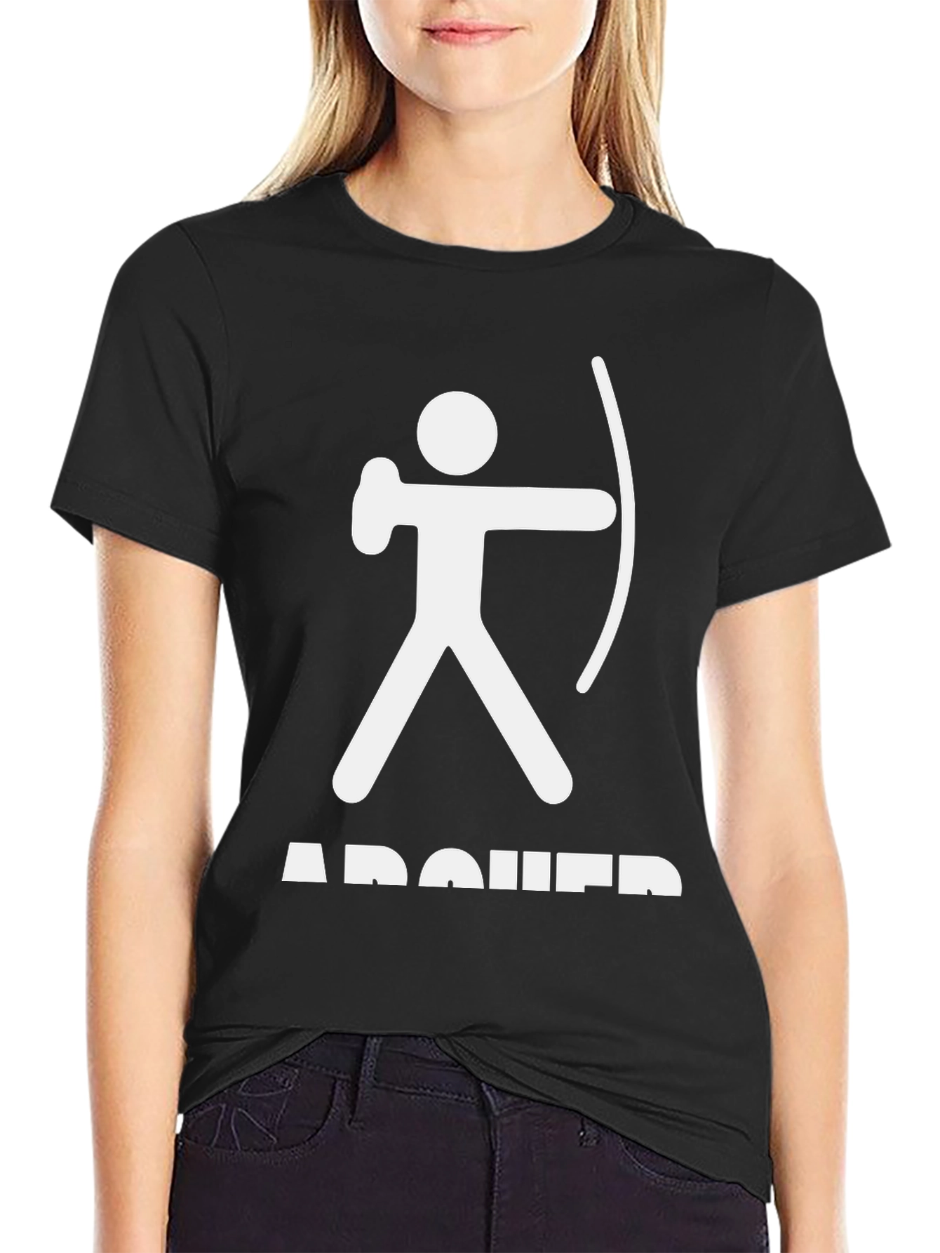 Black Archer Graphic T-Shirt - Black view 2