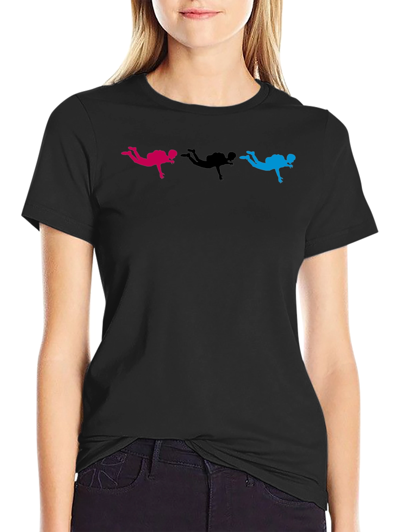 Black Skydiver Graphic Black T-Shirt view 2