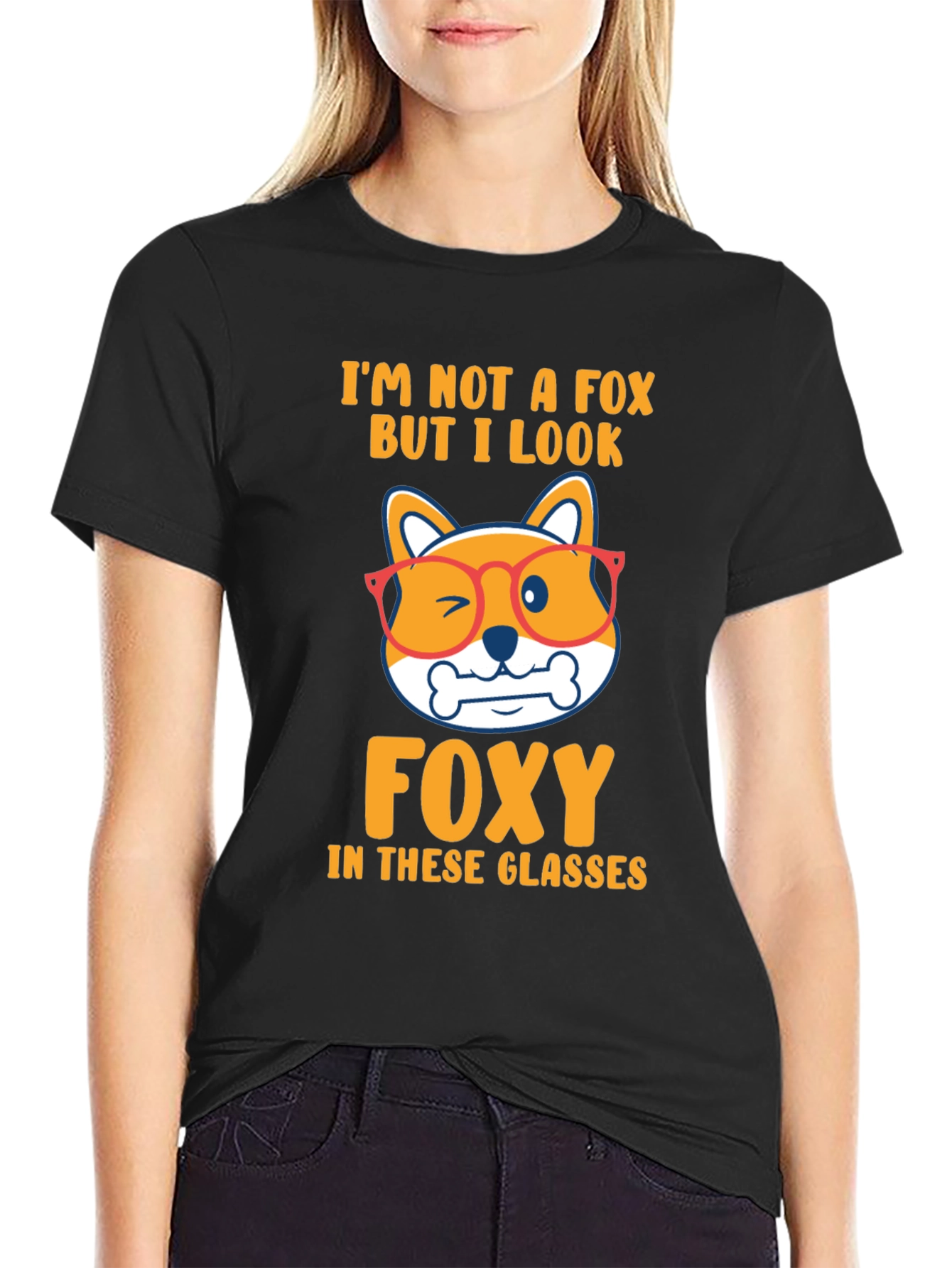 Foxy Dog Graphic T-Shirt - Fun Animal Tee - 2