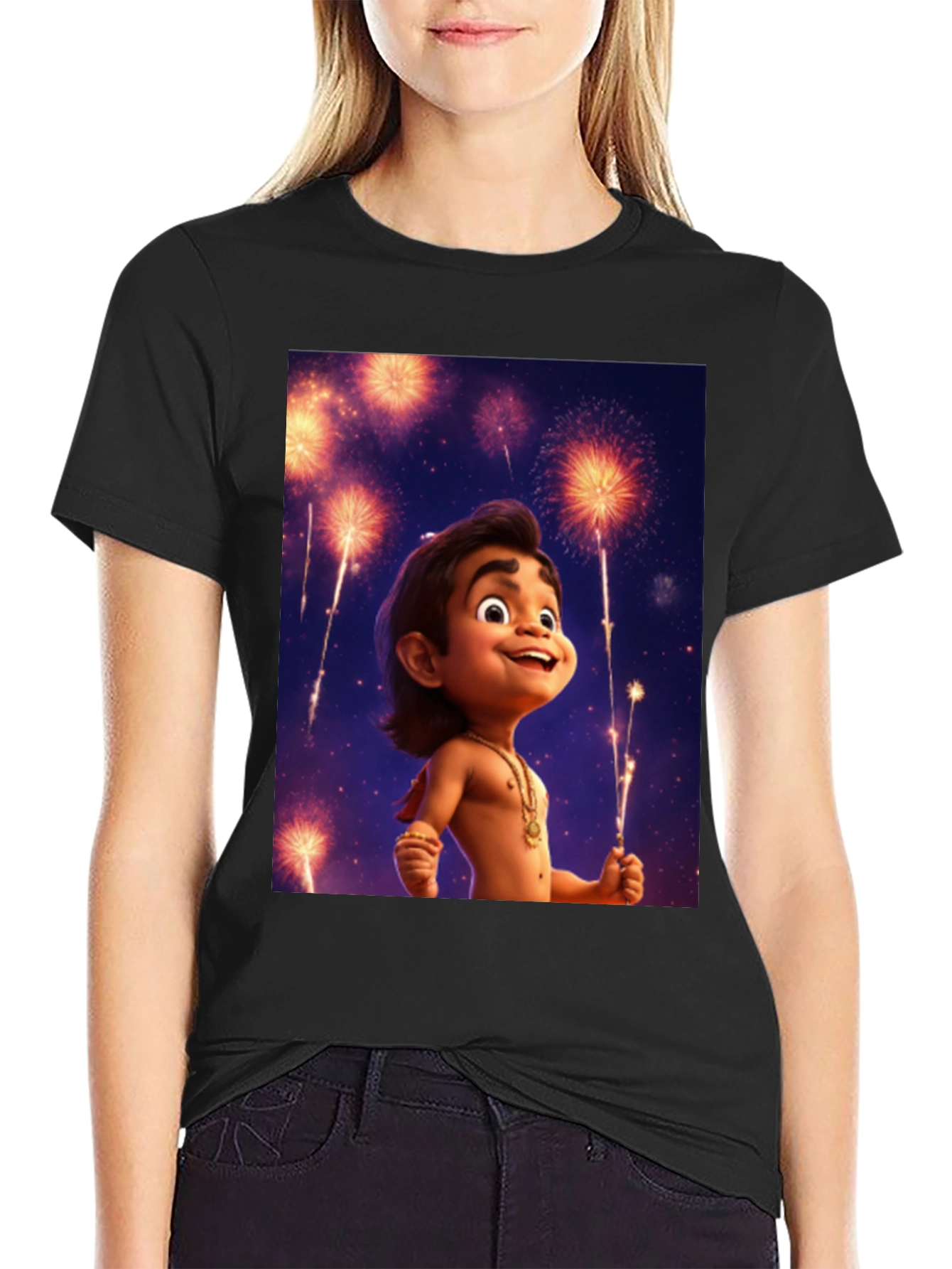 Maui Fireworks Cartoon T-Shirt - 2