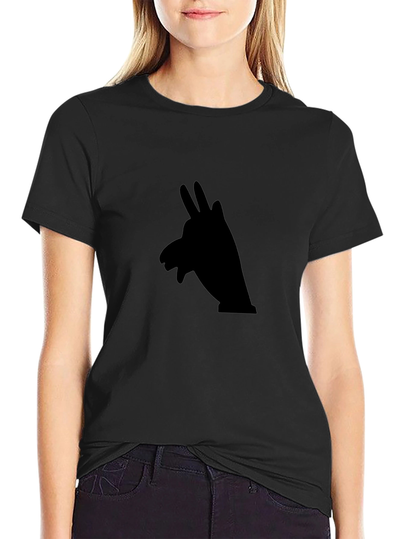 Black Black Shadow Puppet Graphic Tee - Soft Cotton view 2