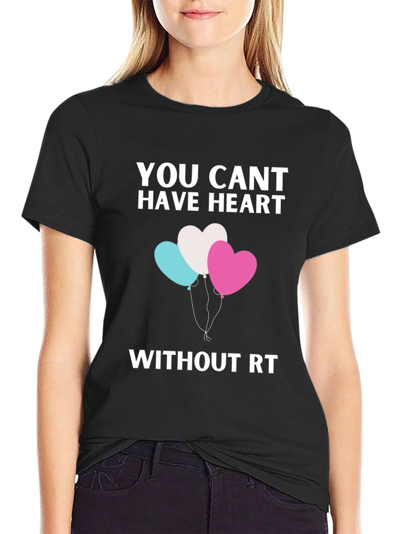 Black Heart & RT Graphic T-Shirt view 2