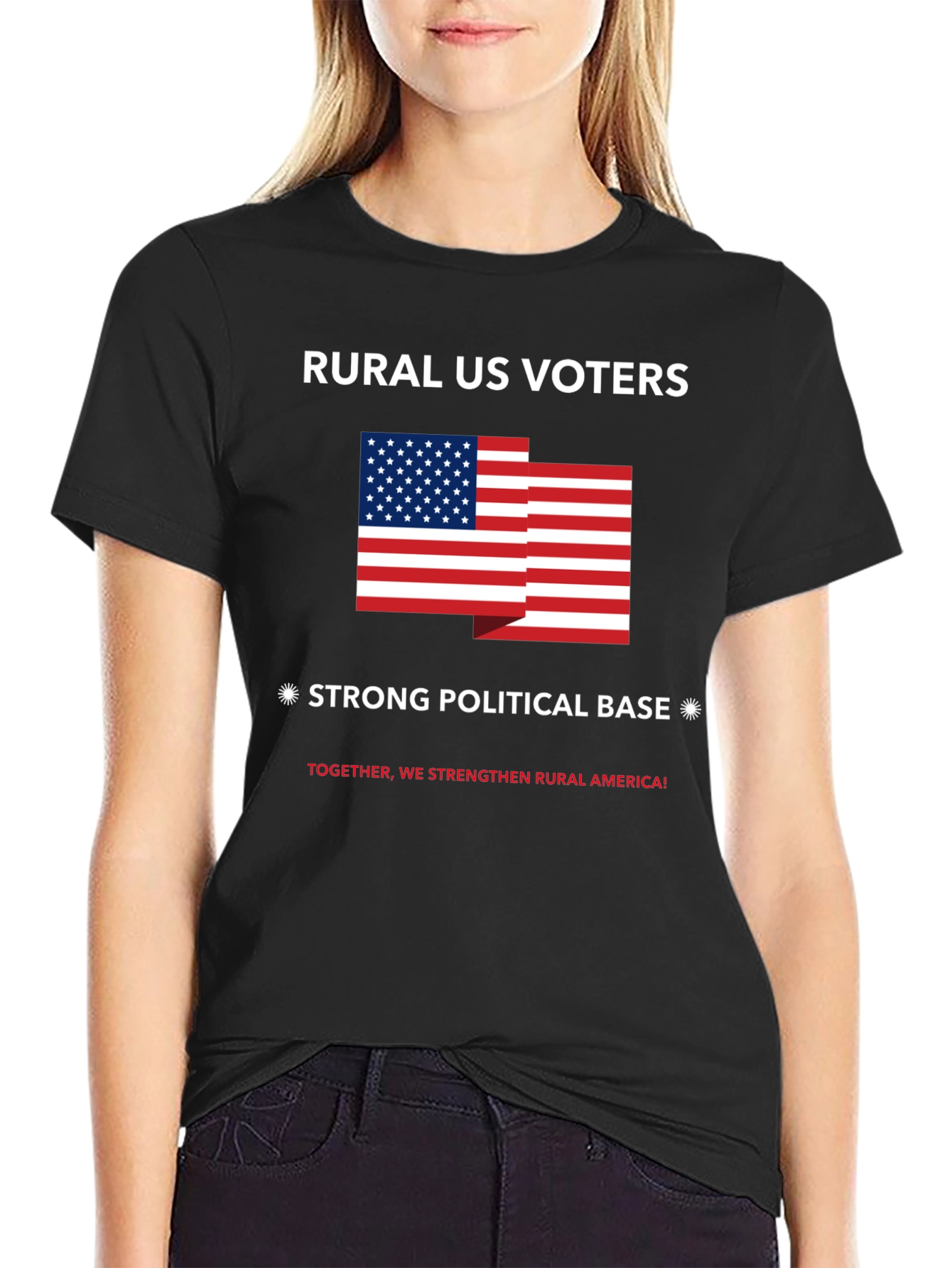 Black Rural US Voters Strong Political Base T-Shirt view 2