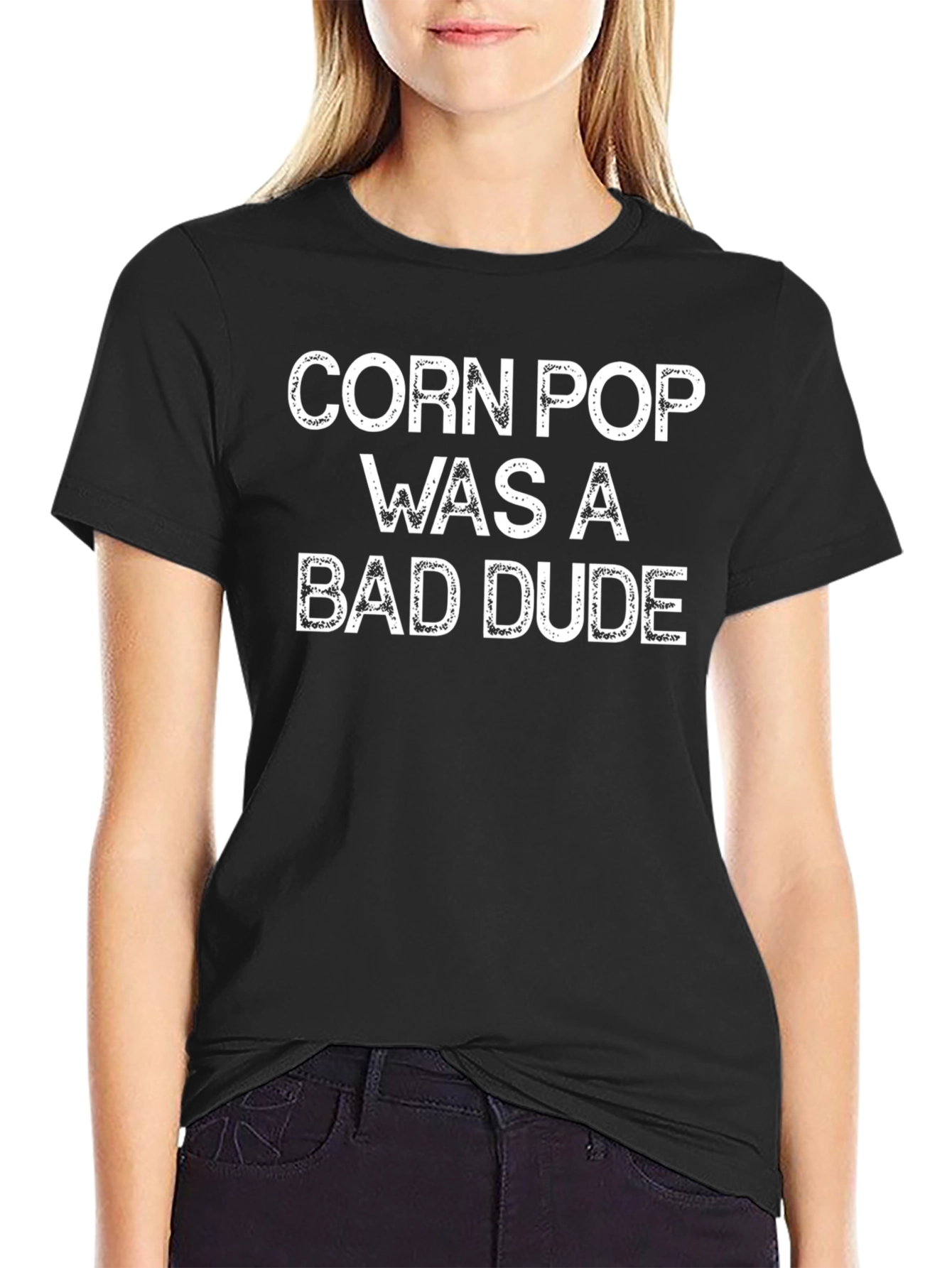 Black Corn Pop Was A Bad Dude Graphic Tee view 2