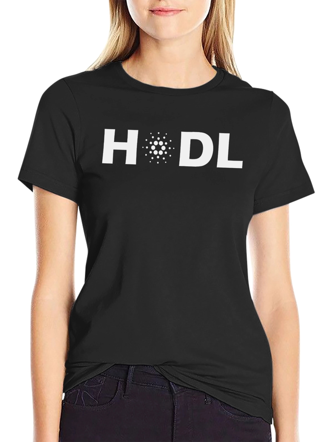 Black HODL Cardano Crypto T-Shirt view 2