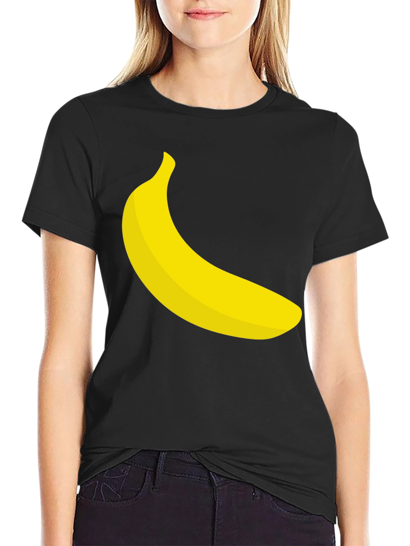 Black Banana Graphic Black T-Shirt - Fun & Quirky view 2