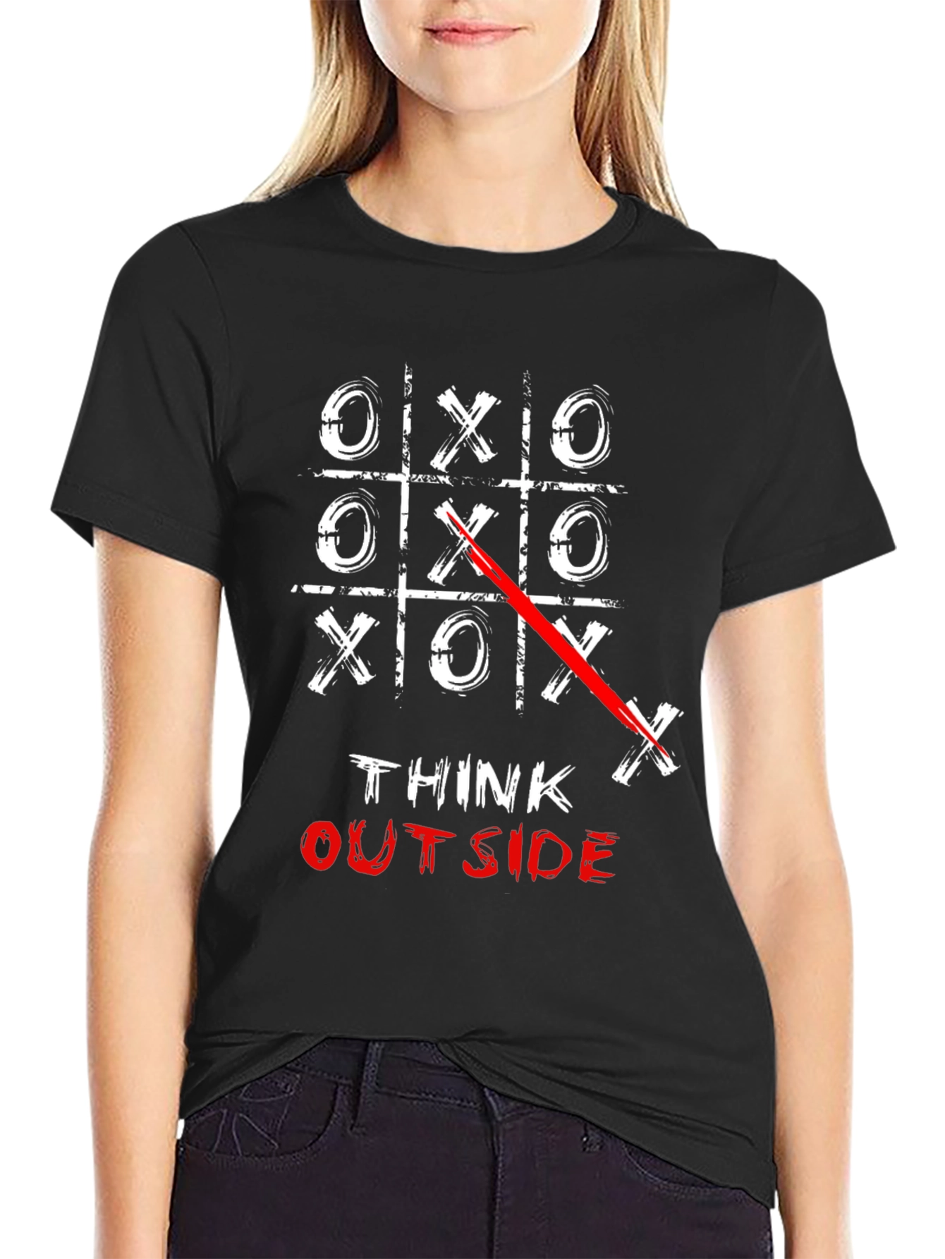 Black Think Outside the Box T-Shirt view 2