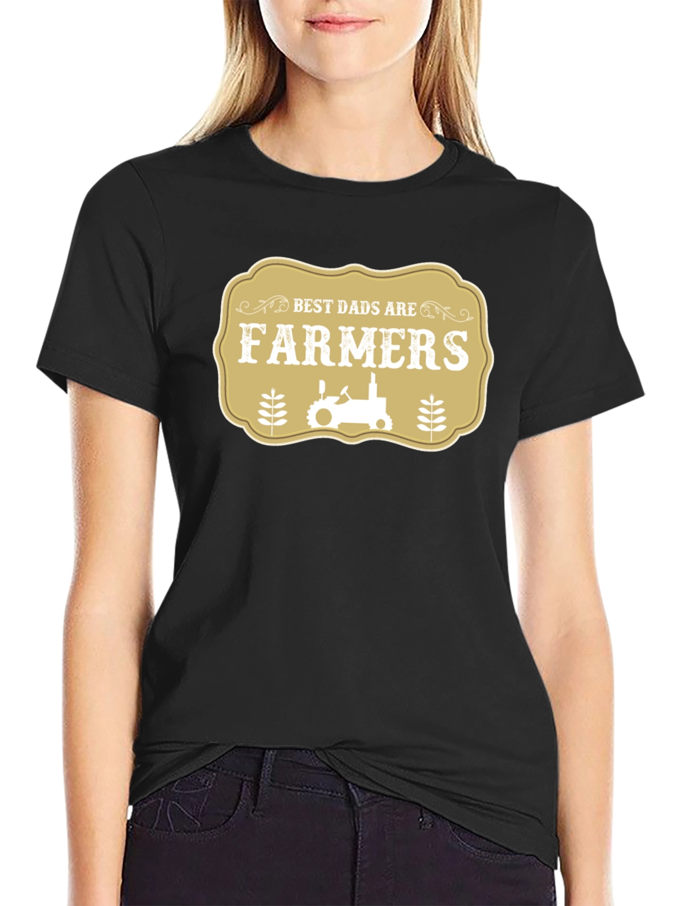 Best Dads Are Farmers Black T-Shirt - 2