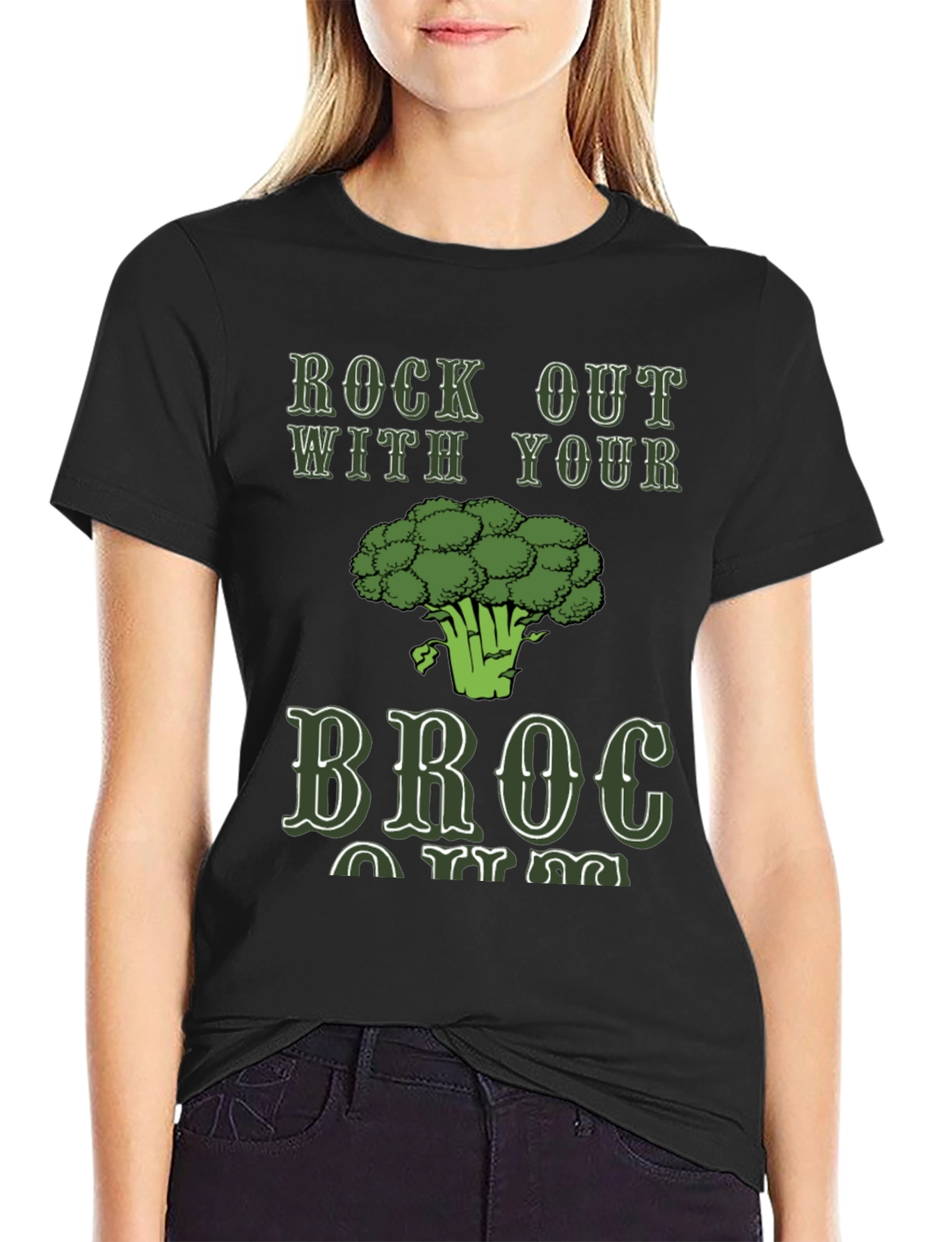 Black Rock Out With Your Broc T-Shirt view 2