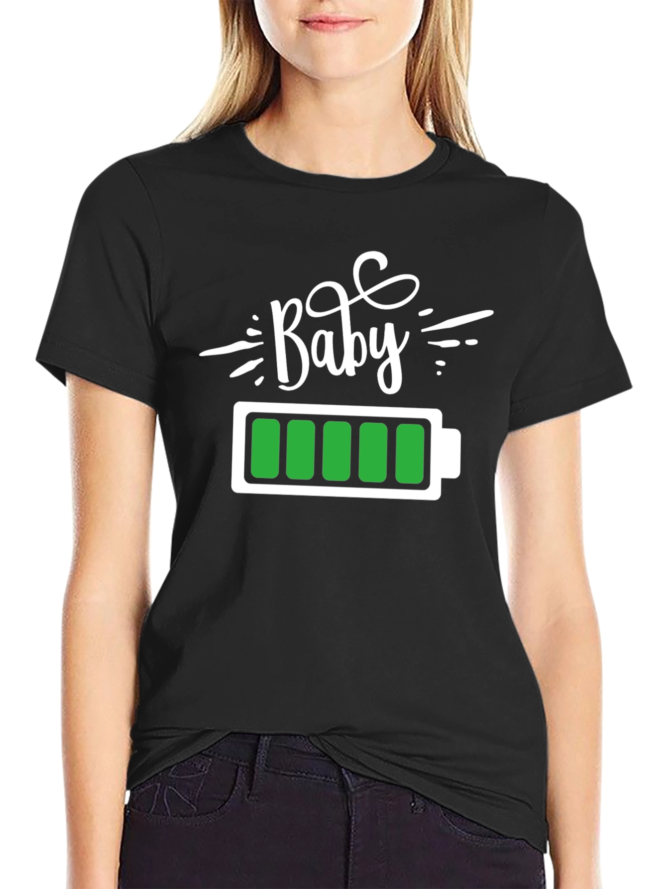 Black Baby Full Battery T-Shirt view 2