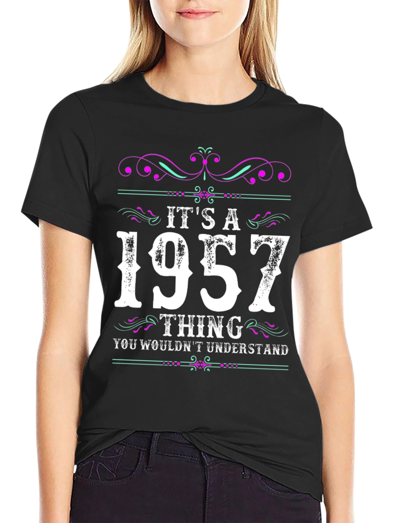 Black It's A 1957 Thing - Graphic T-Shirt view 2