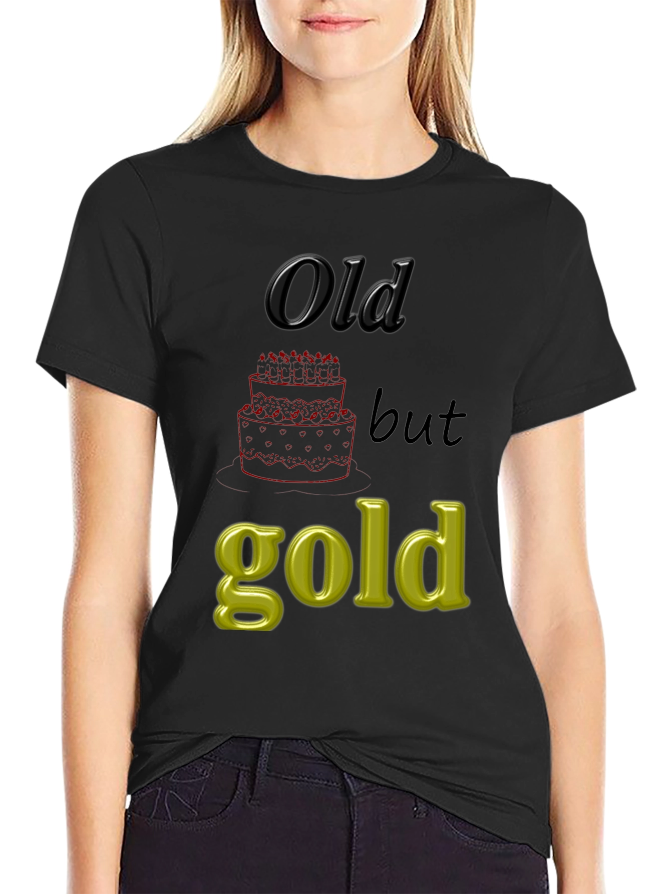 Black Old but Gold Graphic Tee view 2