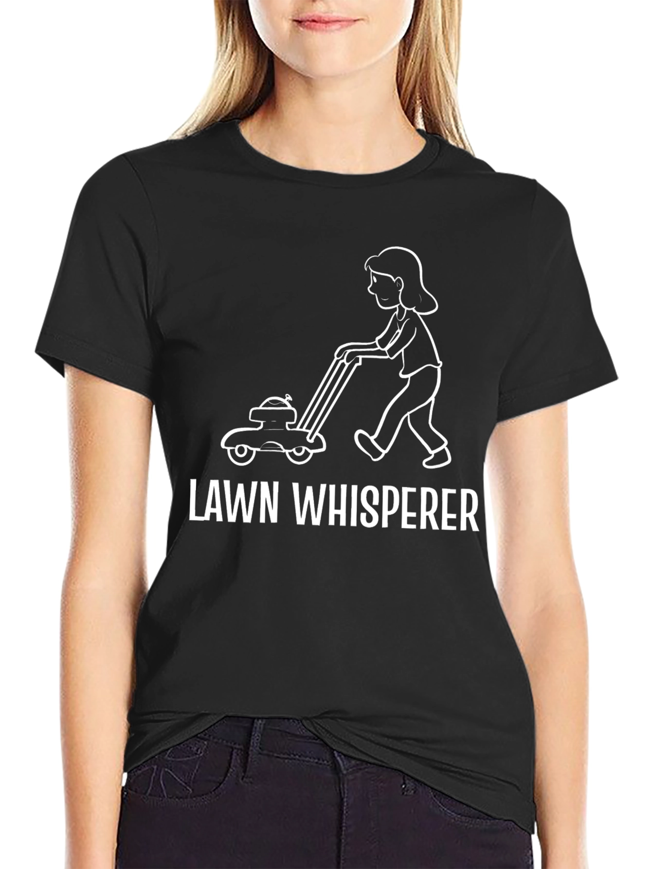 Black Lawn Whisperer Graphic Tee view 2