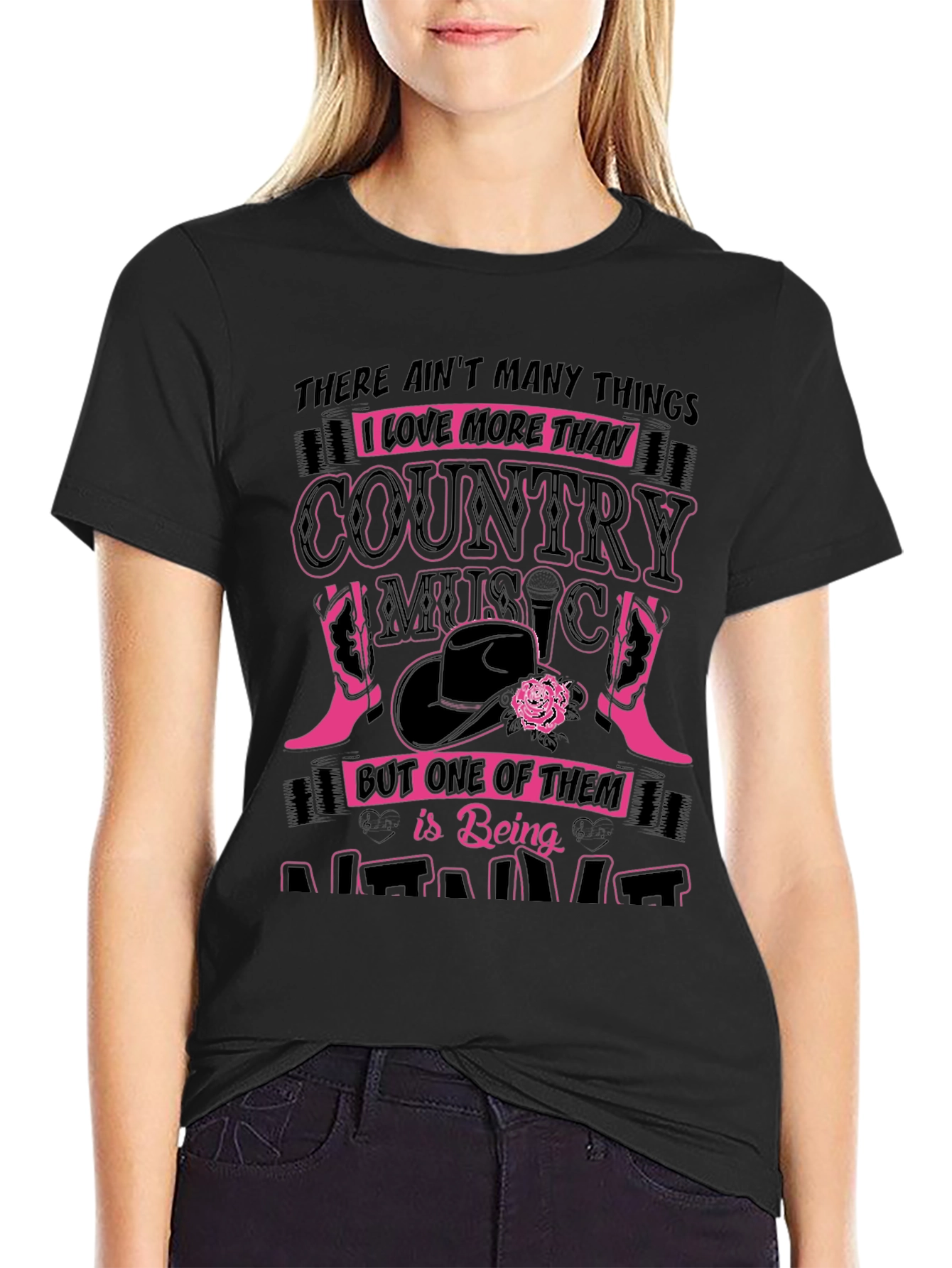 Black Country Music T-Shirt - "There Ain't Many Things" view 2