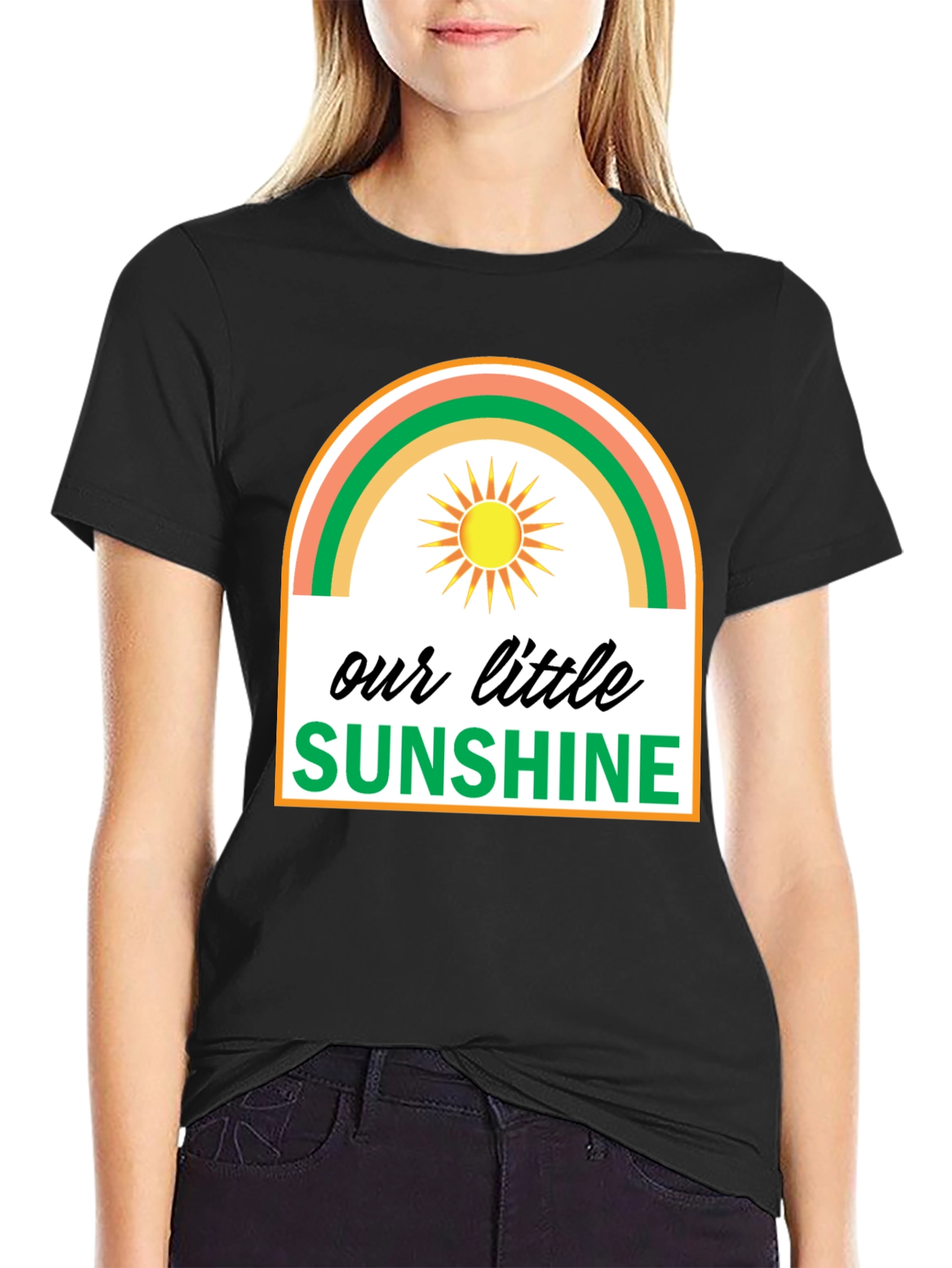 Black Our Little Sunshine Graphic Tee - Unisex view 2