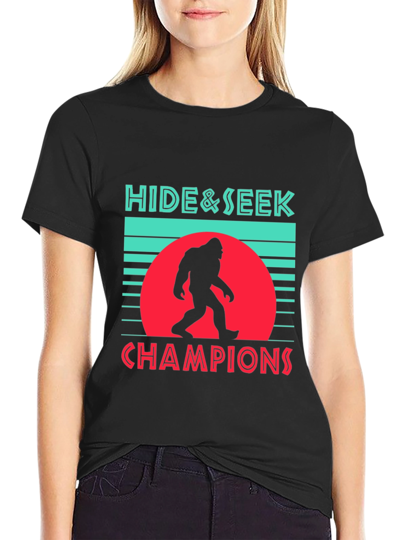 Black Hide & Seek Champions Bigfoot Graphic Tee view 2