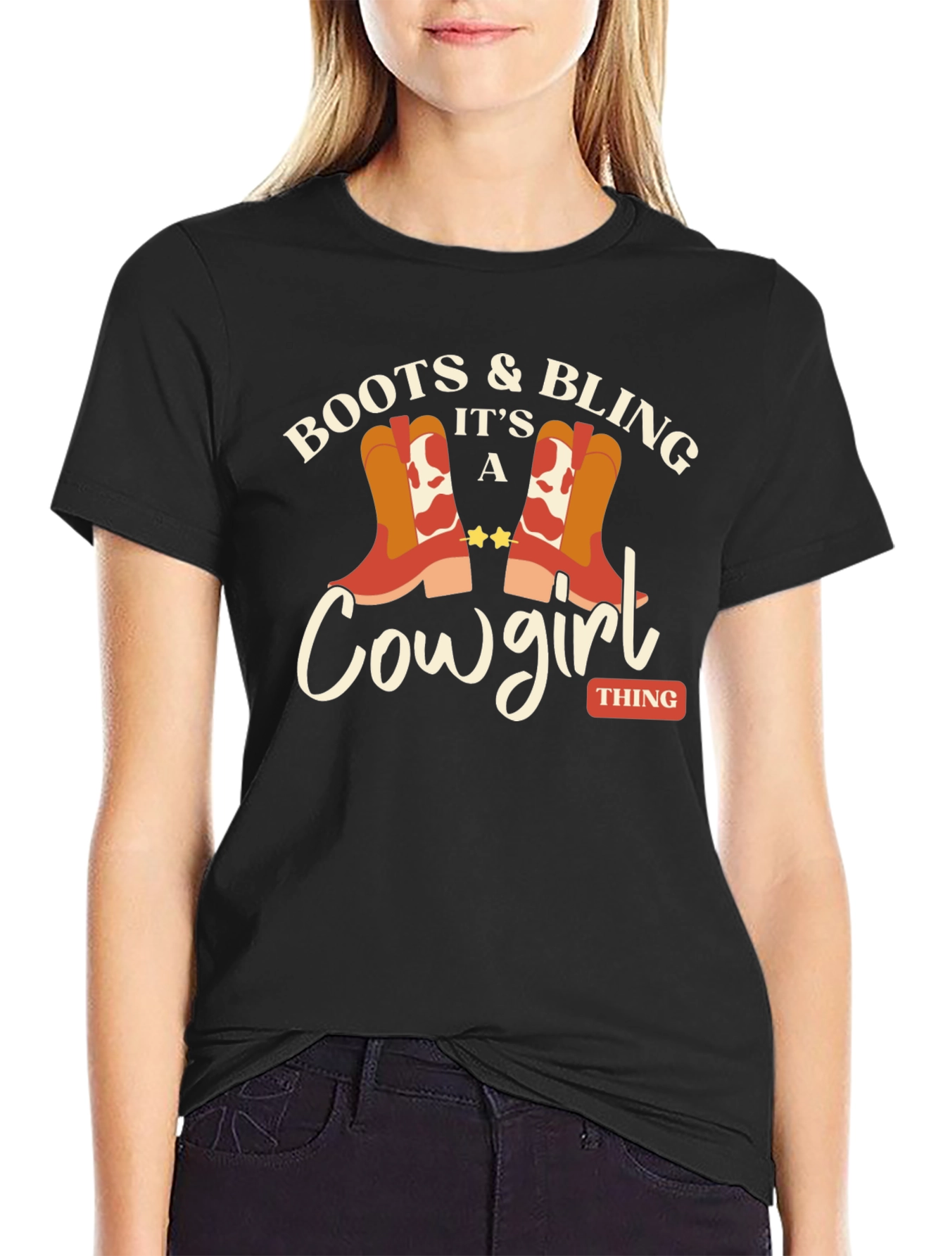 Boots & Bling Cowgirl T-Shirt - 2