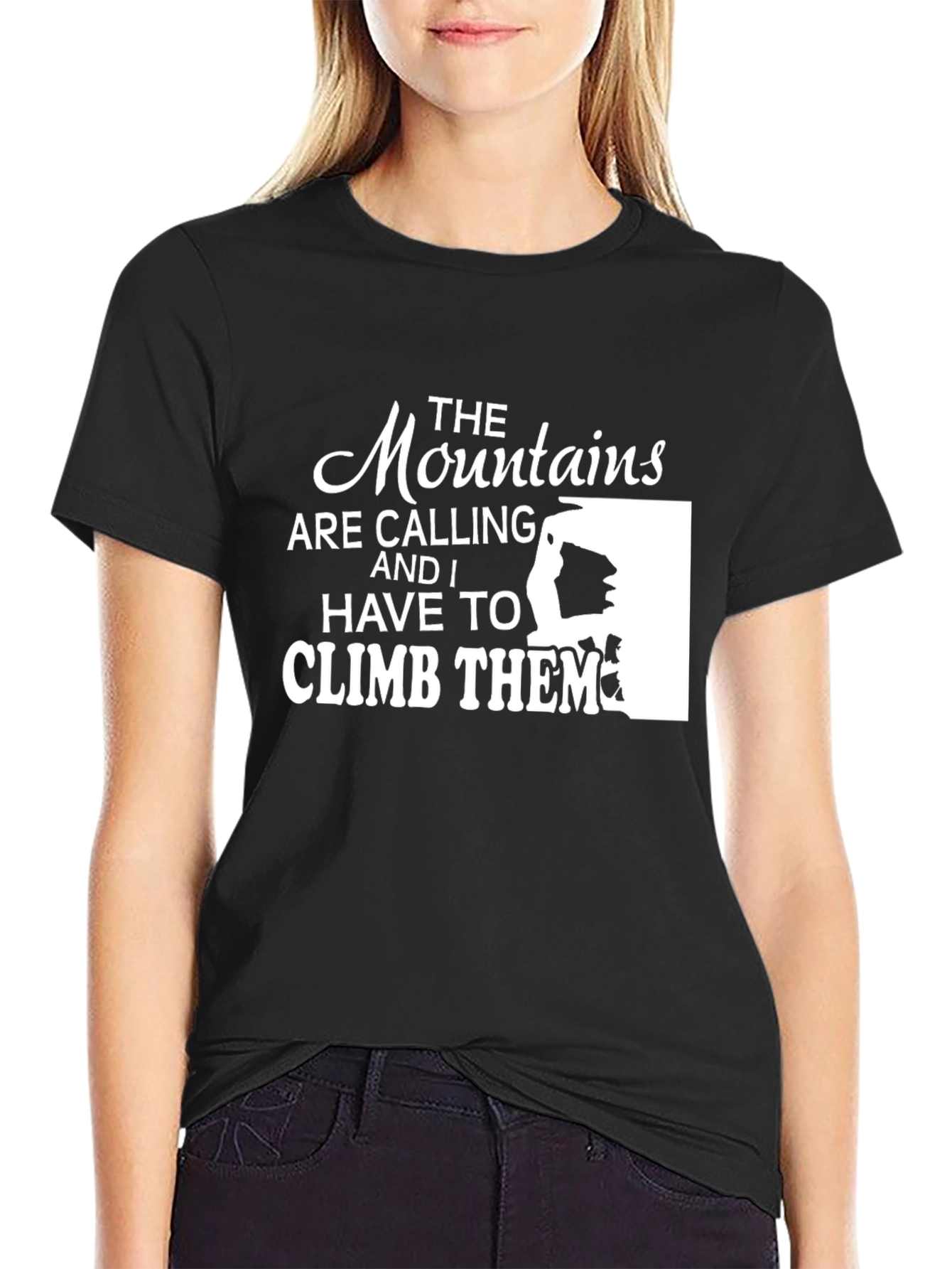 Black Mountains are Calling T-Shirt - Climber Tee view 2