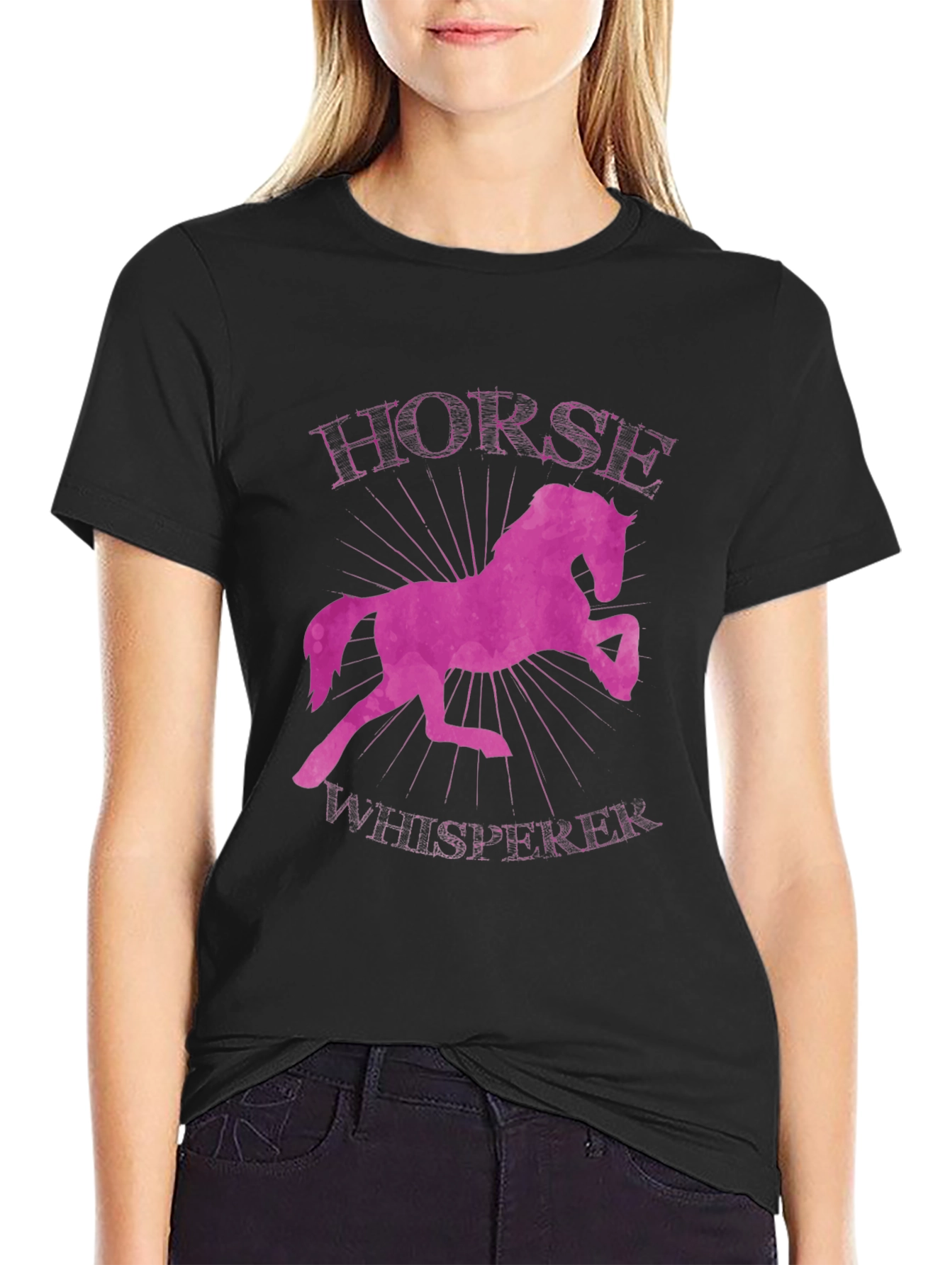 Black Horse Whisperer Graphic Tee view 2