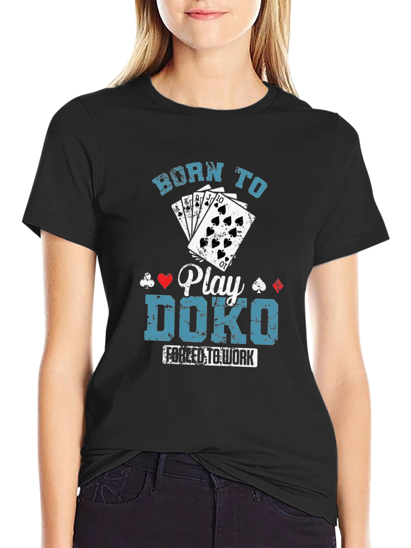Black Born to Play Doko T-Shirt view 2