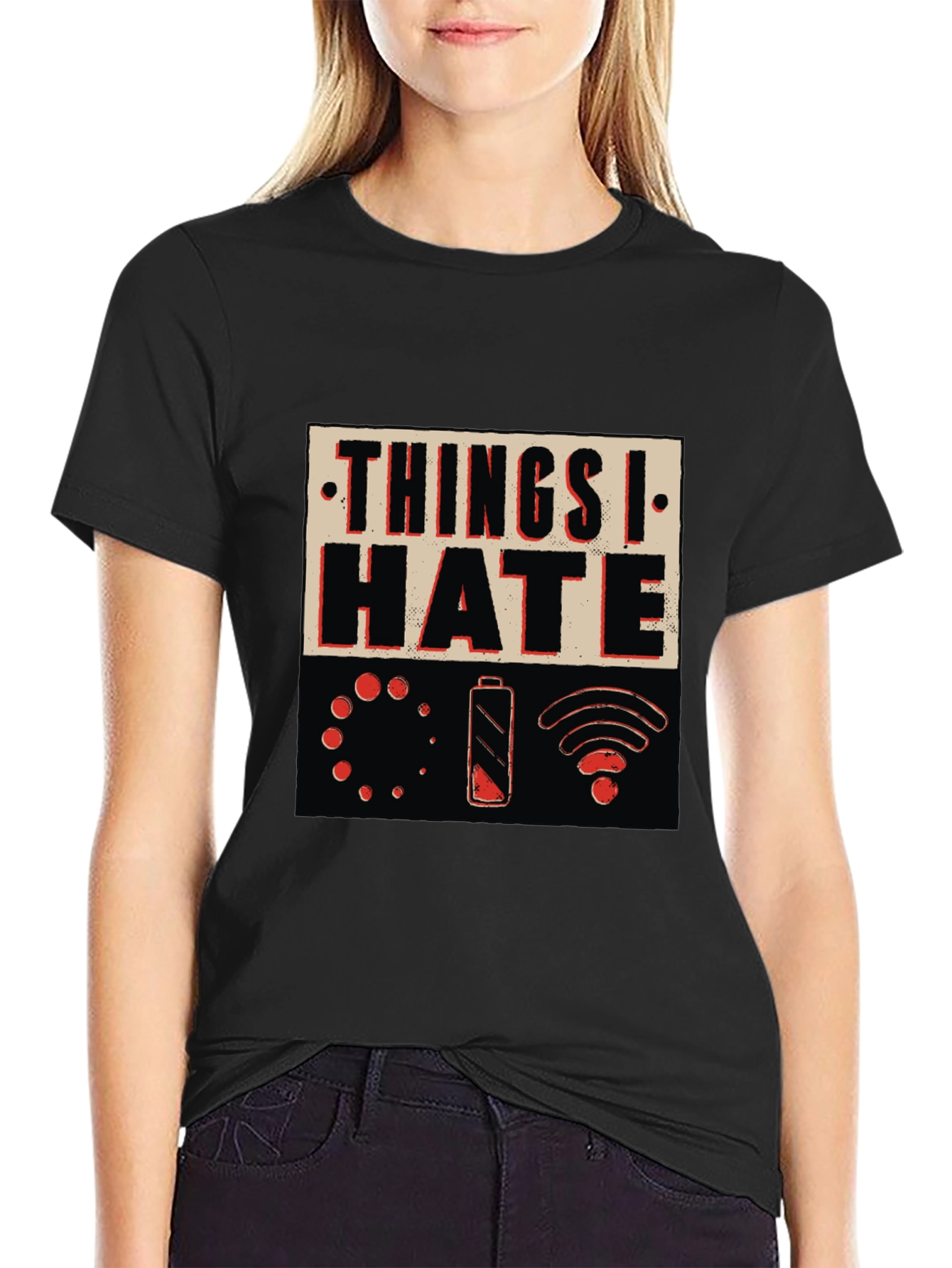 Black Things I Hate T-Shirt - Humorous Graphic Tee view 2