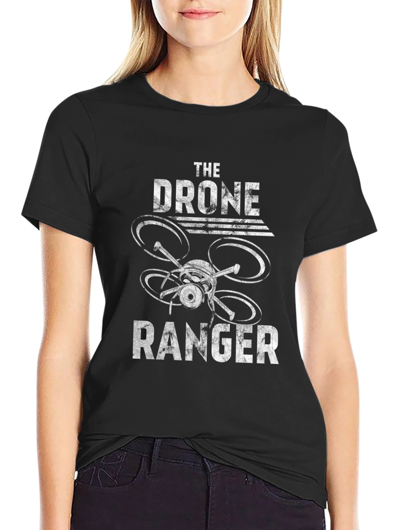 Black The Drone Ranger Graphic Tee view 2
