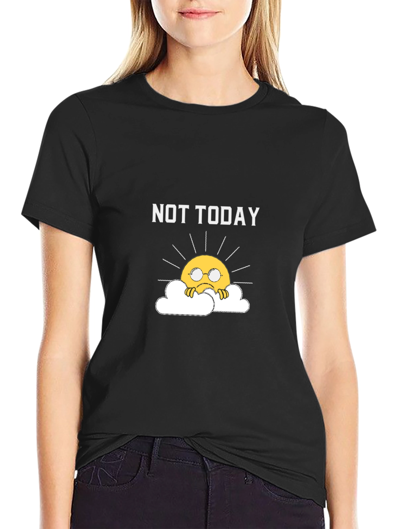Black Not Today Graphic Tee - Relaxed Fit view 2