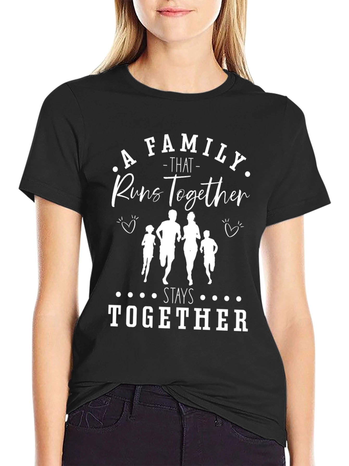 Black Family That Runs Together T-Shirt view 2