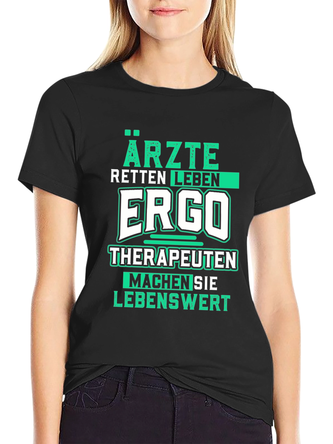 Black Ärzte Retten Leben Funny T-Shirt view 2