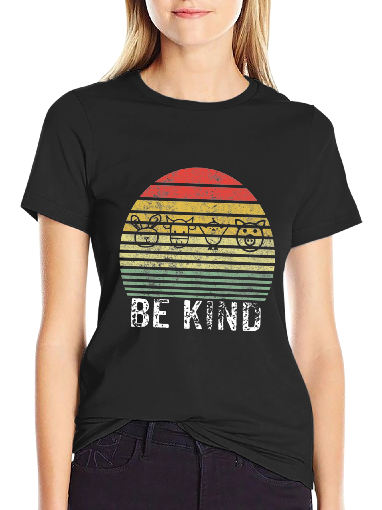 Be Kind Retro Farm Animal T-Shirt - 2