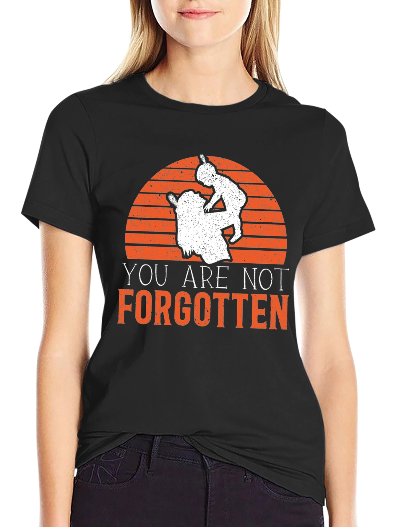 Black You Are Not Forgotten Graphic T-Shirt view 2