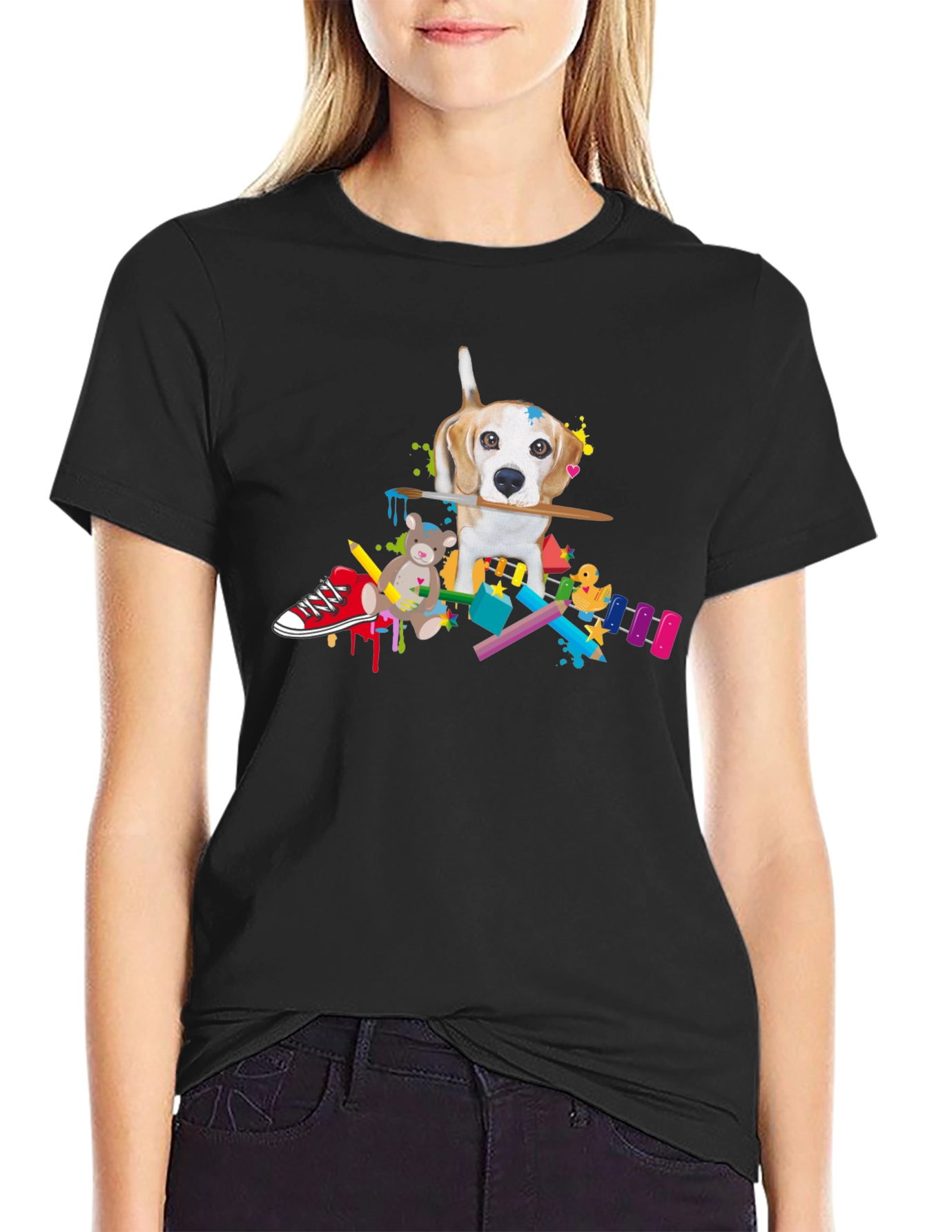 Black Dog Artist T-Shirt view 2