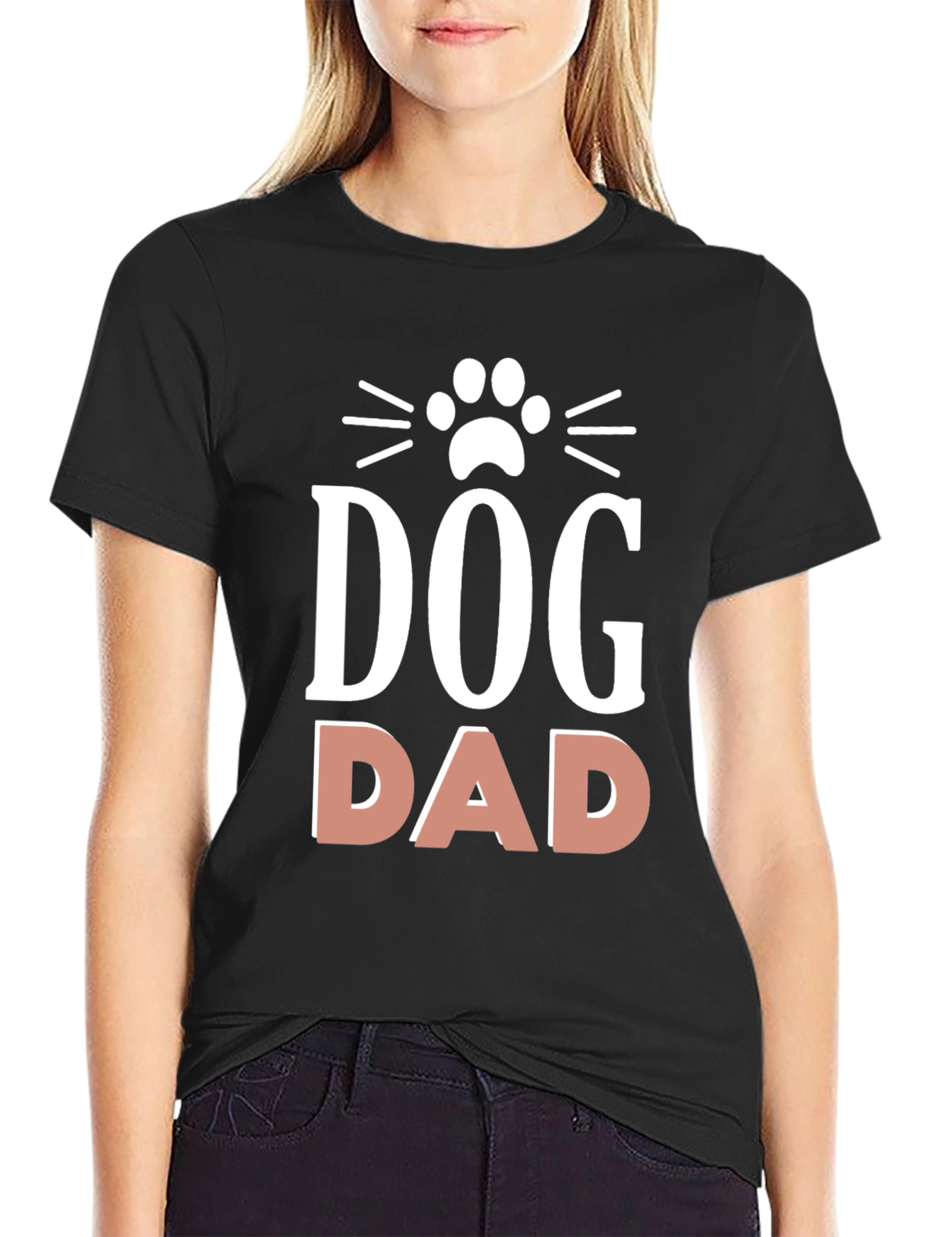 Black Dog Dad T-Shirt - Pet Lover Apparel view 2