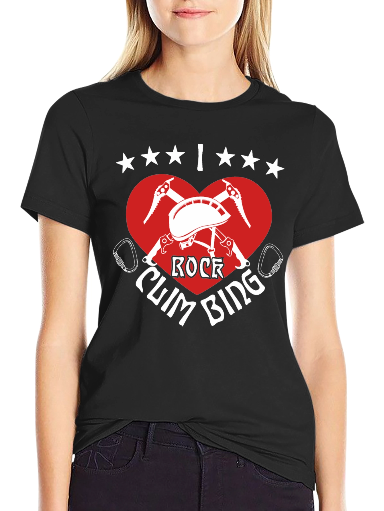 Black Rock Climbing T-Shirt - Adventure Apparel view 2