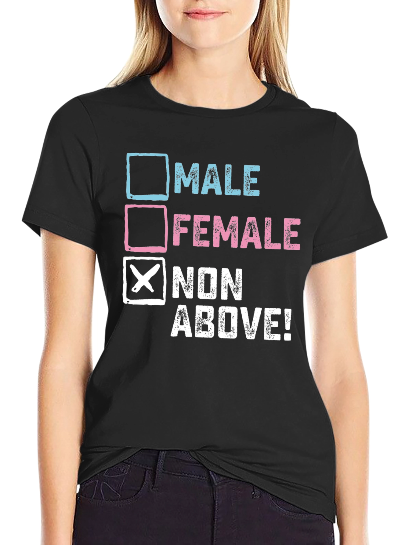 Black Non-Binary Choice T-Shirt view 2