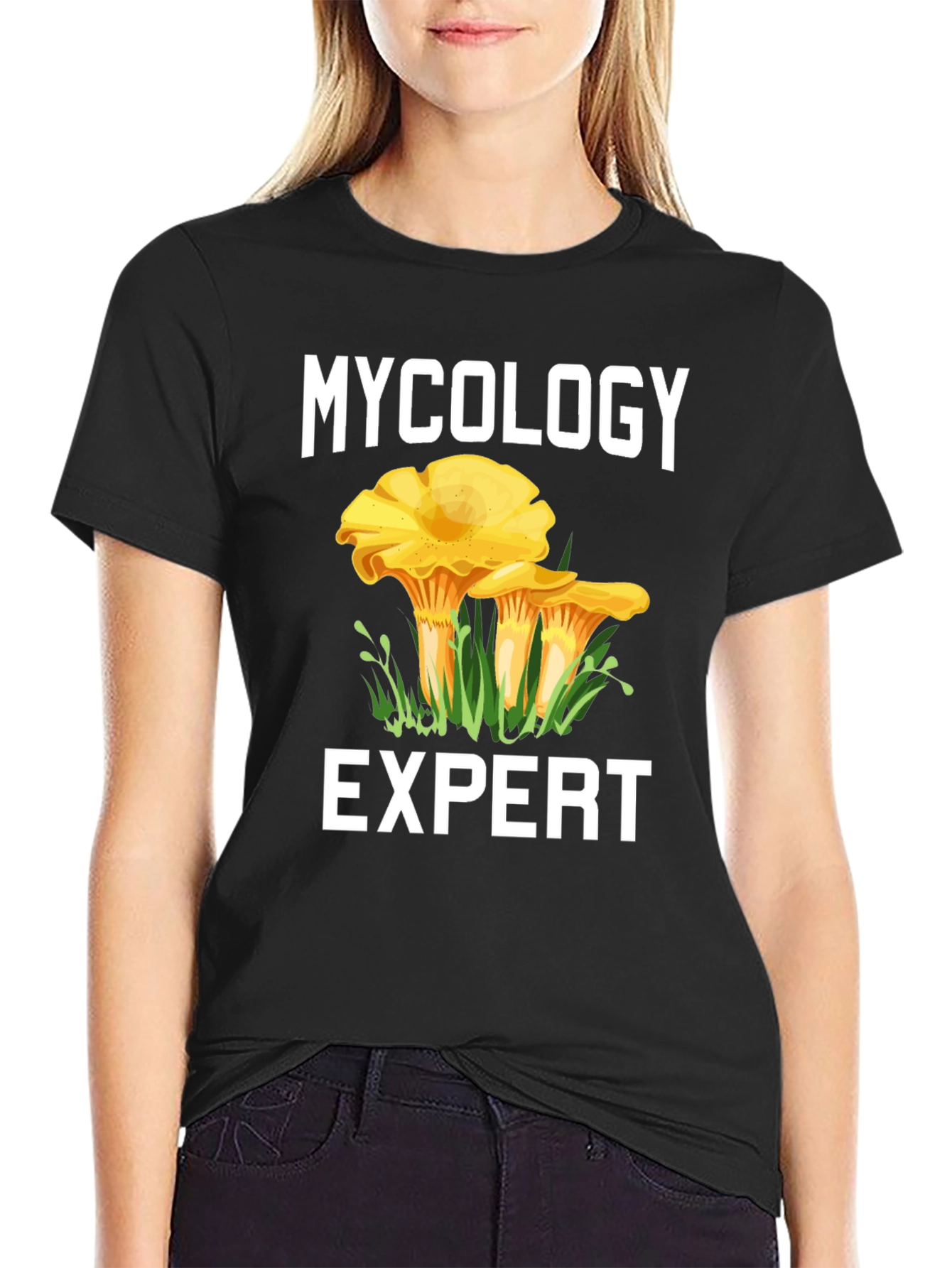Black Mycology Expert T-Shirt - Mushroom Lover Gift view 2