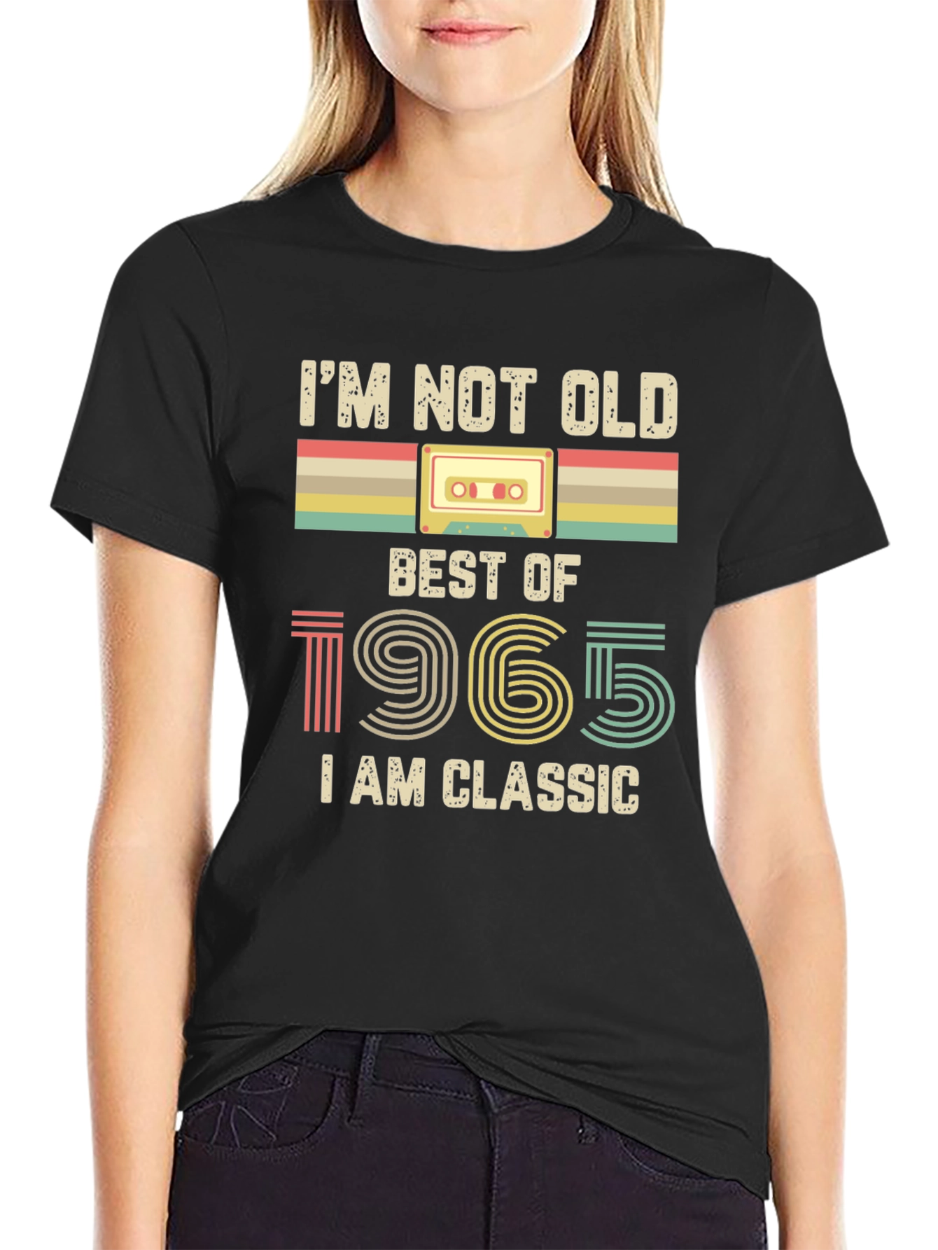 Black I'm Not Old, I'm Classic 1965 Graphic T-Shirt view 2