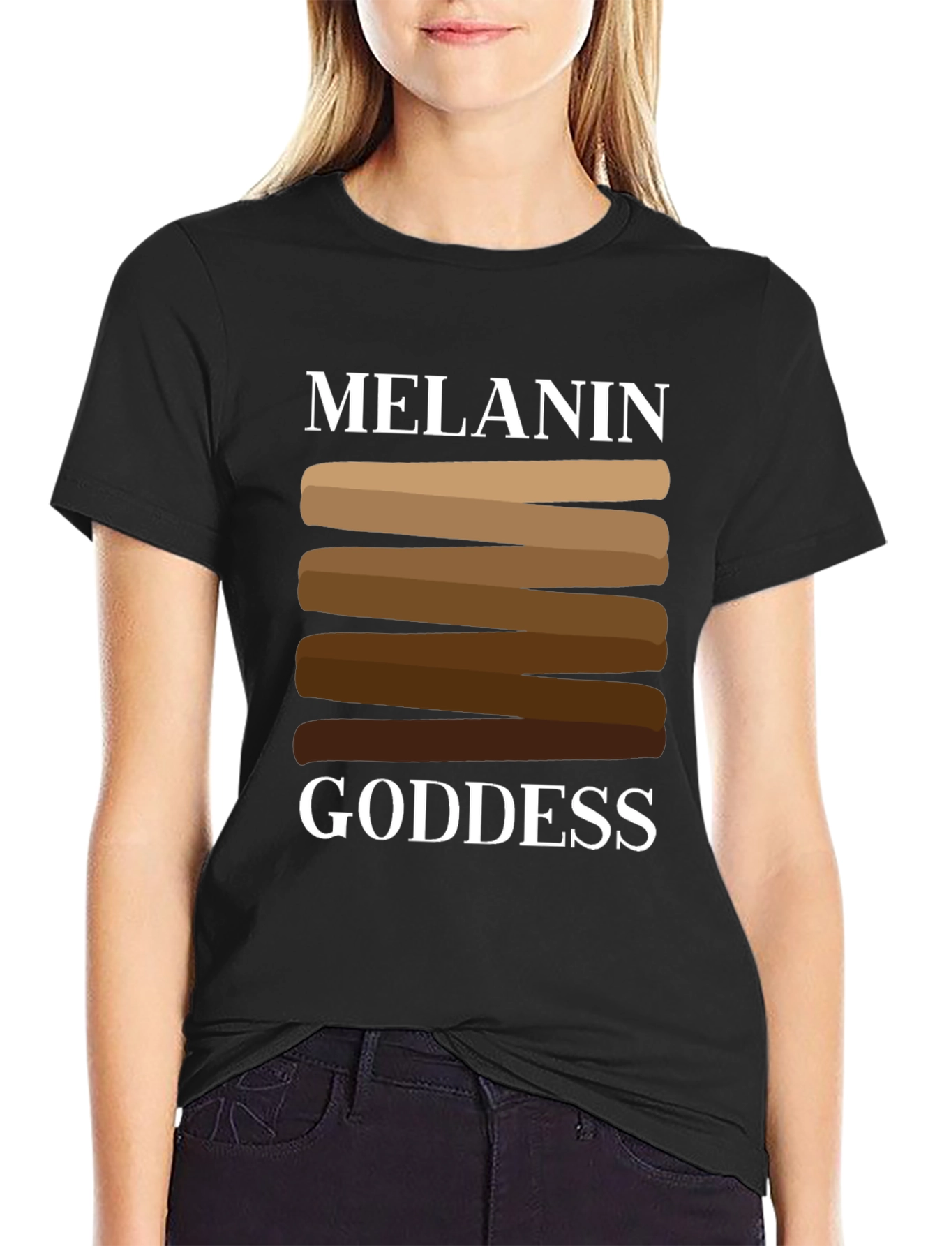 Black Melanin Goddess T-Shirt view 2