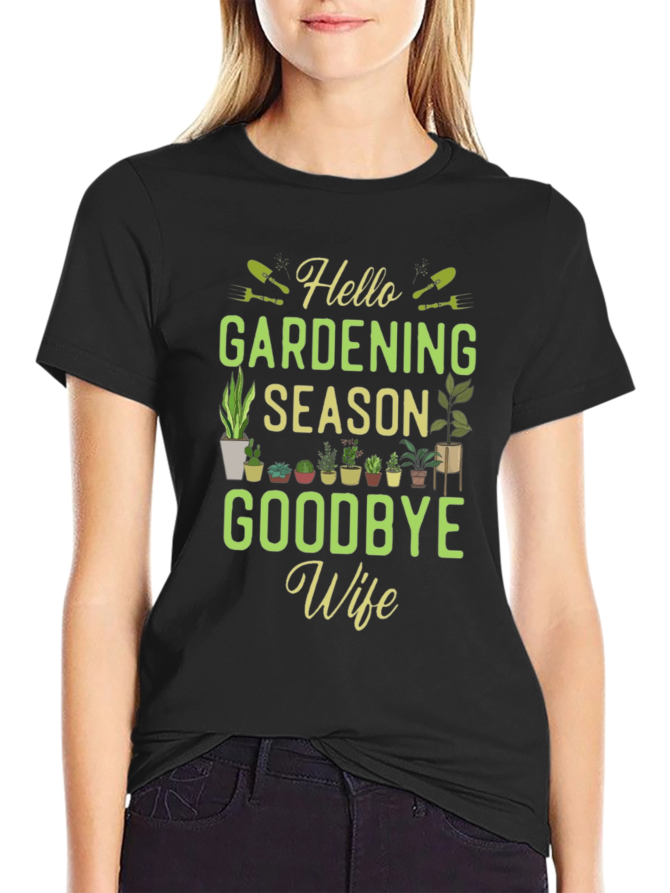 Black Gardening Season T-Shirt - Funny Gardener Gift view 2