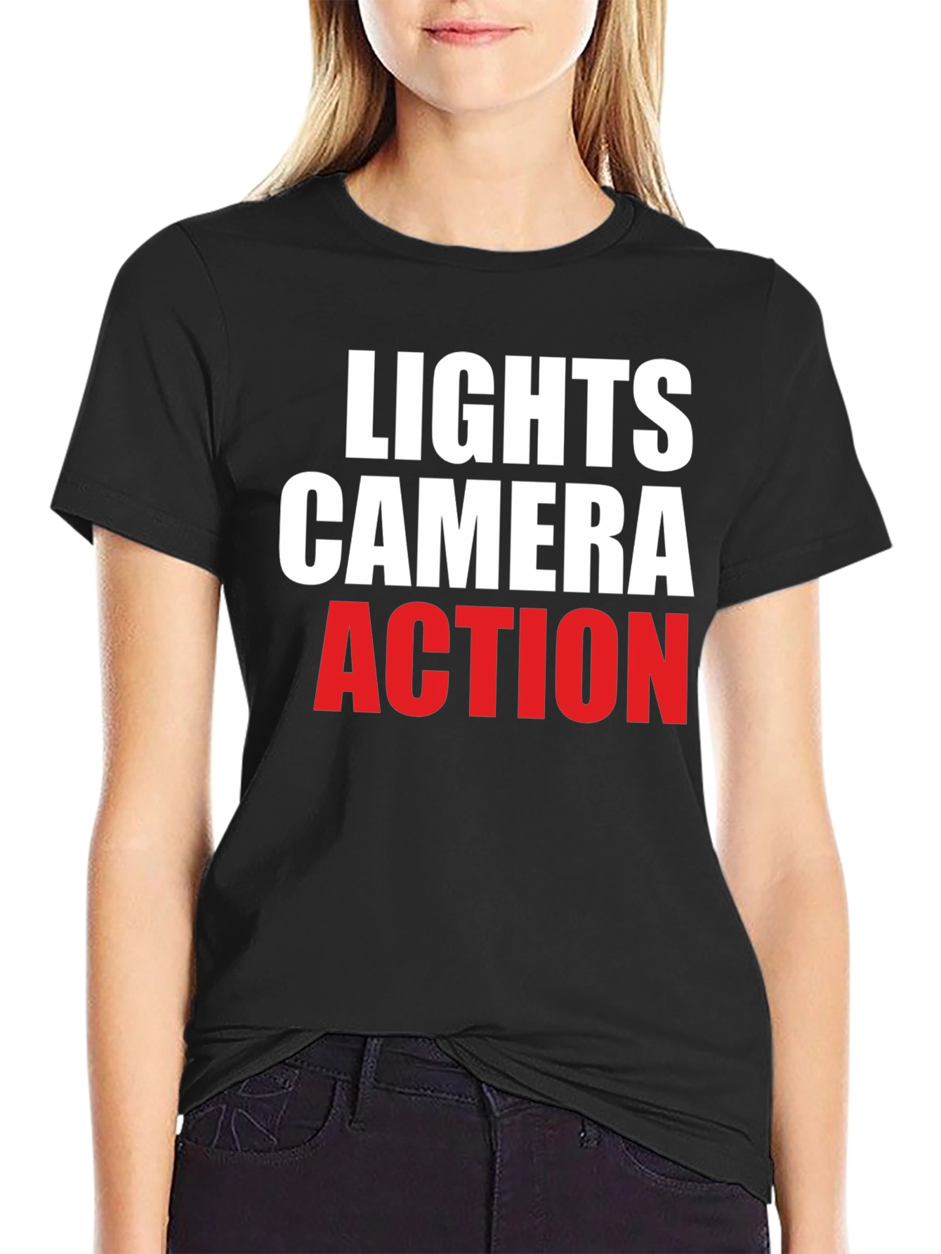 Black Lights Camera Action T-Shirt - Black view 2