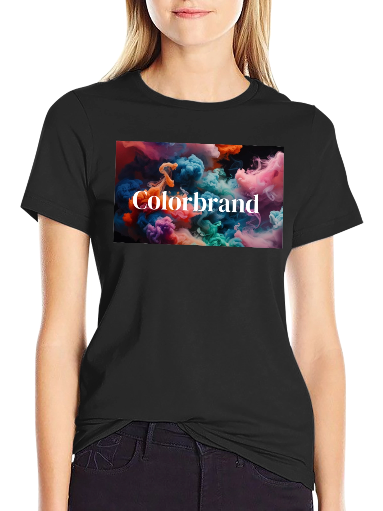 Black Colorbrand T-Shirt - Unique Design view 2