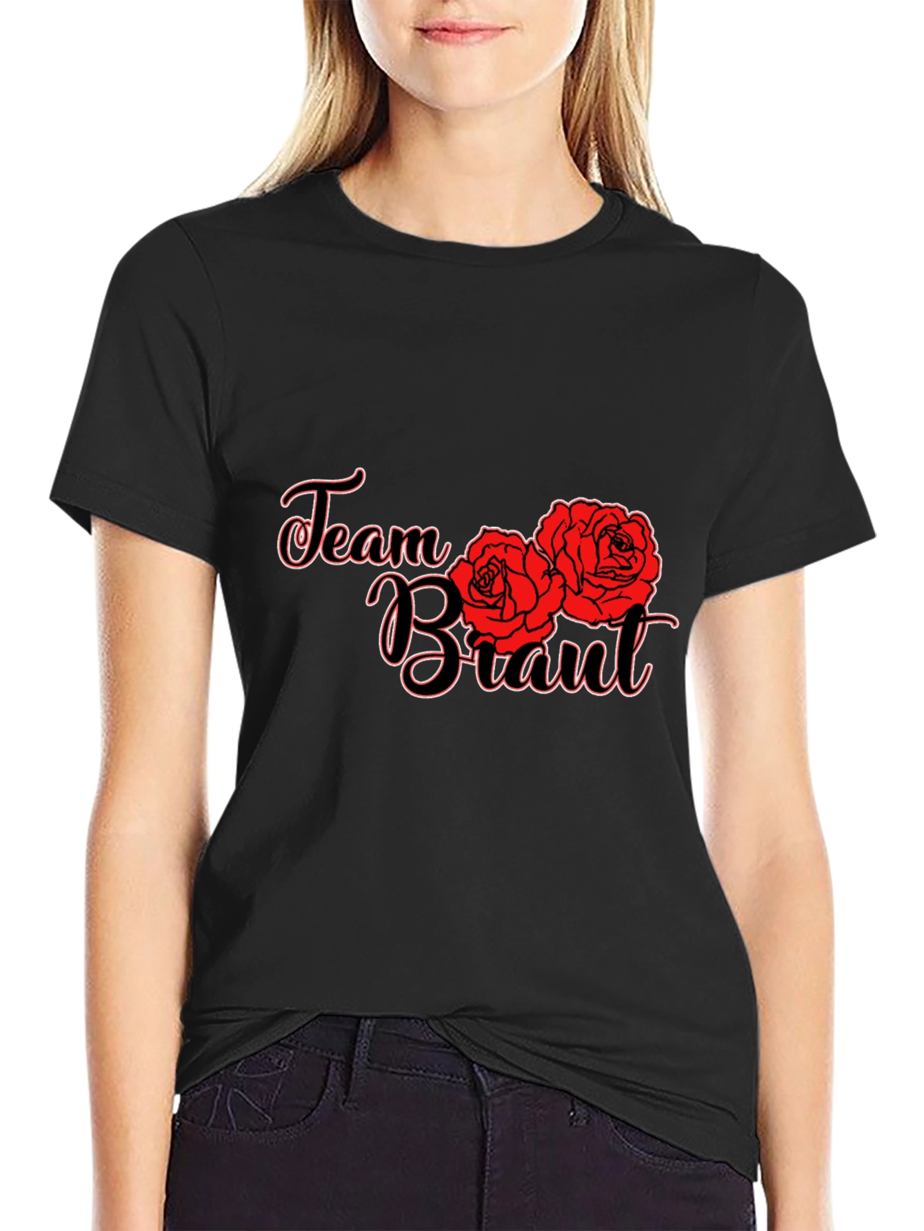 Black Team Brant Roses Graphic Tee view 2
