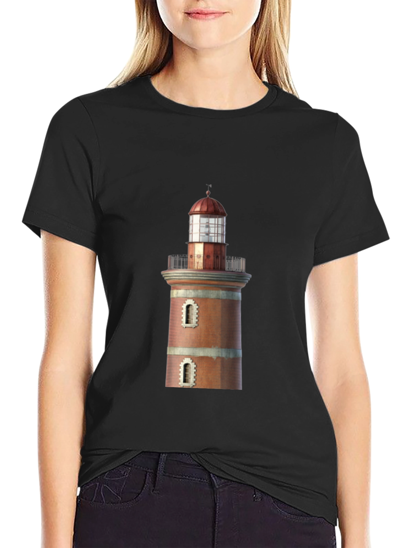 Lighthouse Graphic Tee - Coastal Style - 2