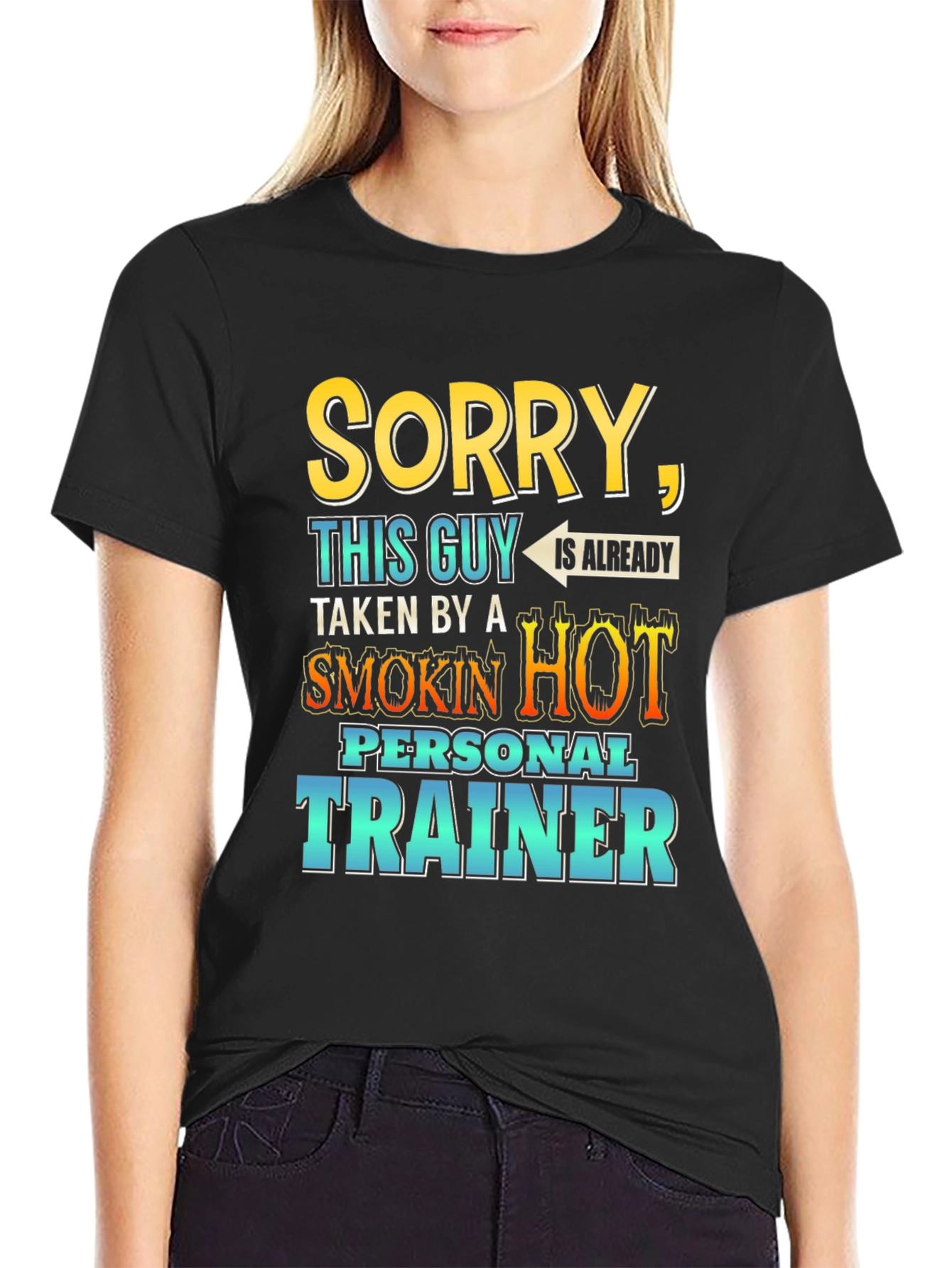 Black Funny Personal Trainer T-Shirt for Men view 2