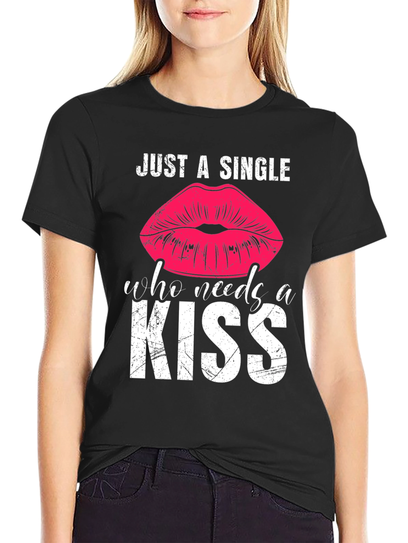 Black Single and Ready to Mingle T-Shirt view 2